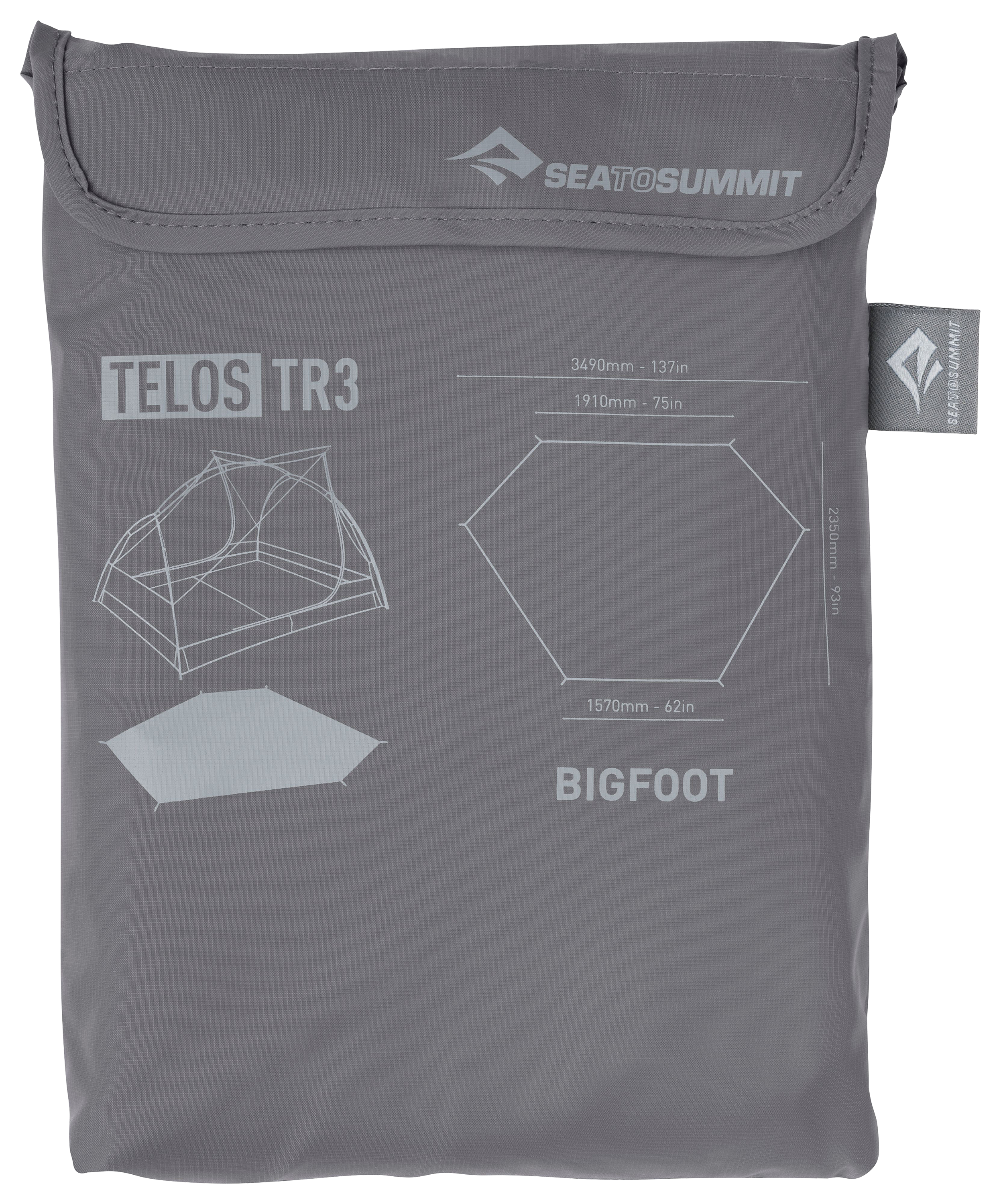 Sea to Summit Telos BigFoot Footprint - 93""L x 75""W - Telos TR3 Tent