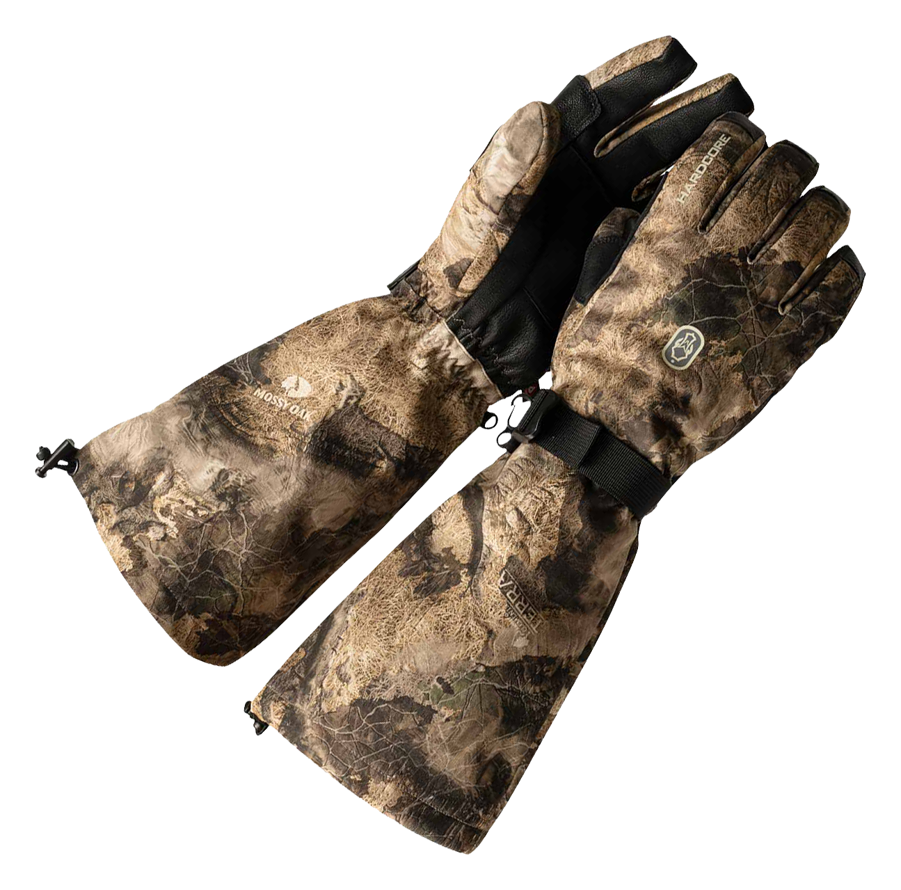 Image of Hardcore Finisher Xtreme Decoy Gloves for Men - Mossy Oak Elements Terra Bayou - M