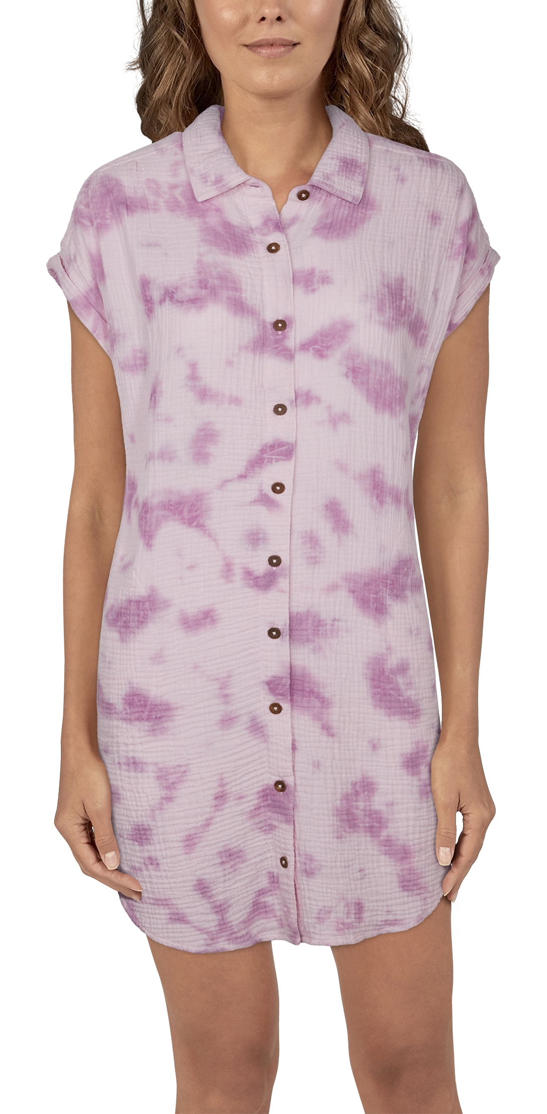 NATURAL REFLECTIONS Double Cloth Shirt Dress for Ladies