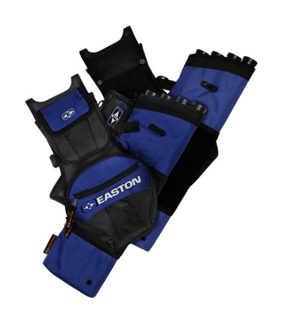 Easton Flipside 4-Tube Hip Quiver and Belt - Blue - Easton