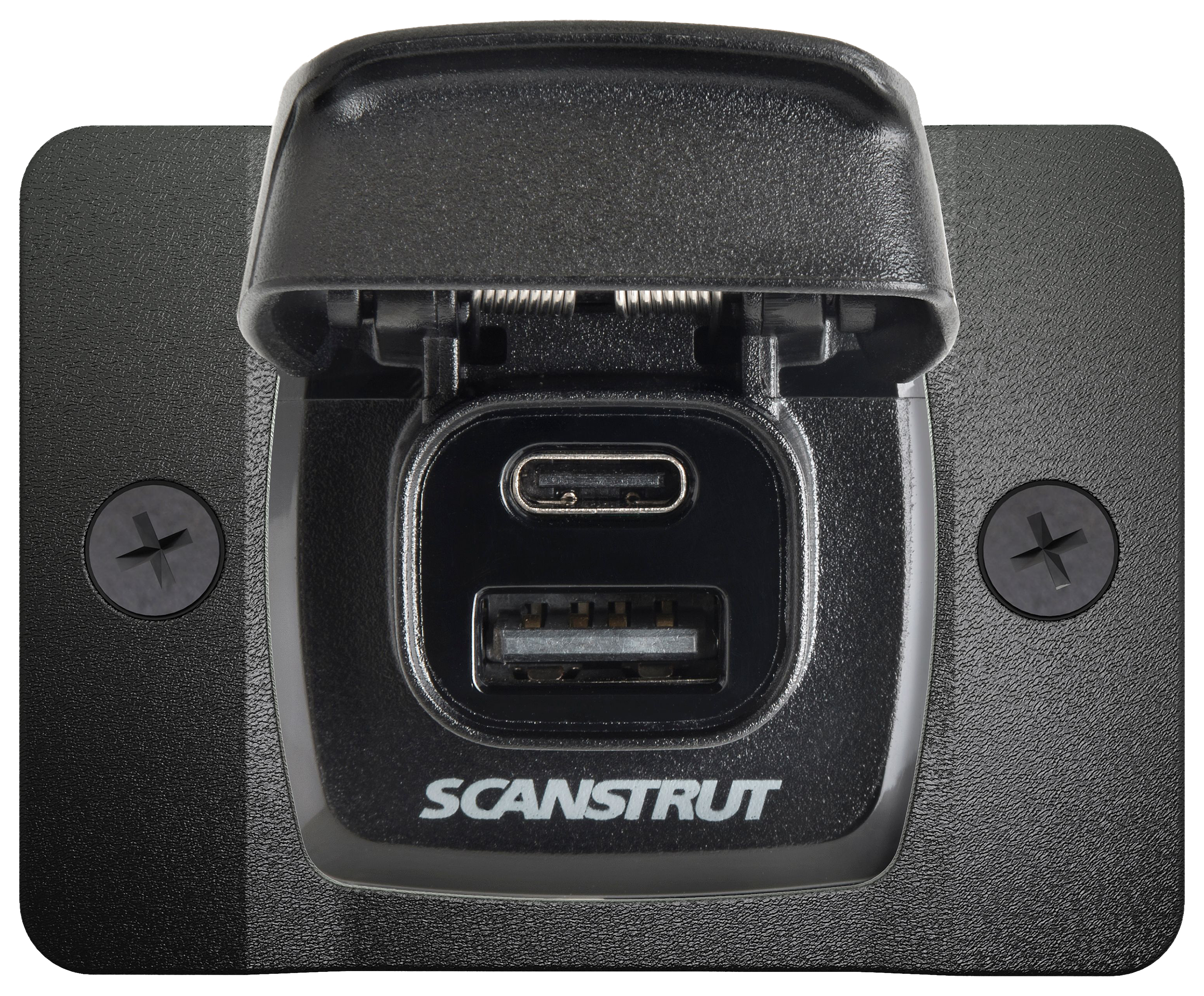 Image of Scanstrut Flip Pro Fast-Charge Dual USB Socket with Front-Fit Bezel