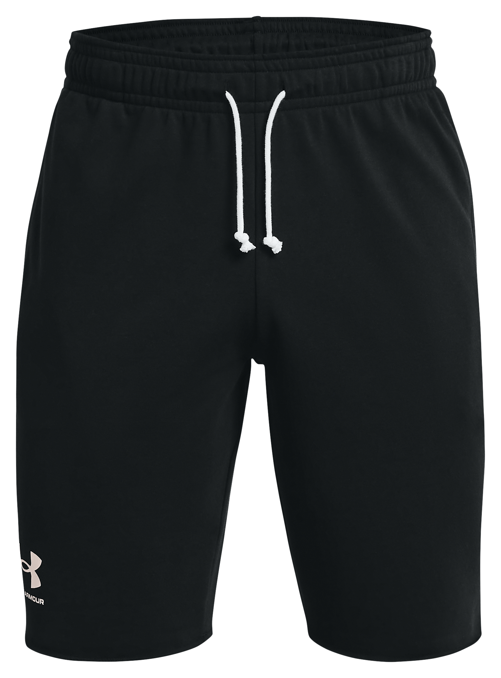 Image of Under Armour UA Rival Terry Shorts for Men - Black - XLT
