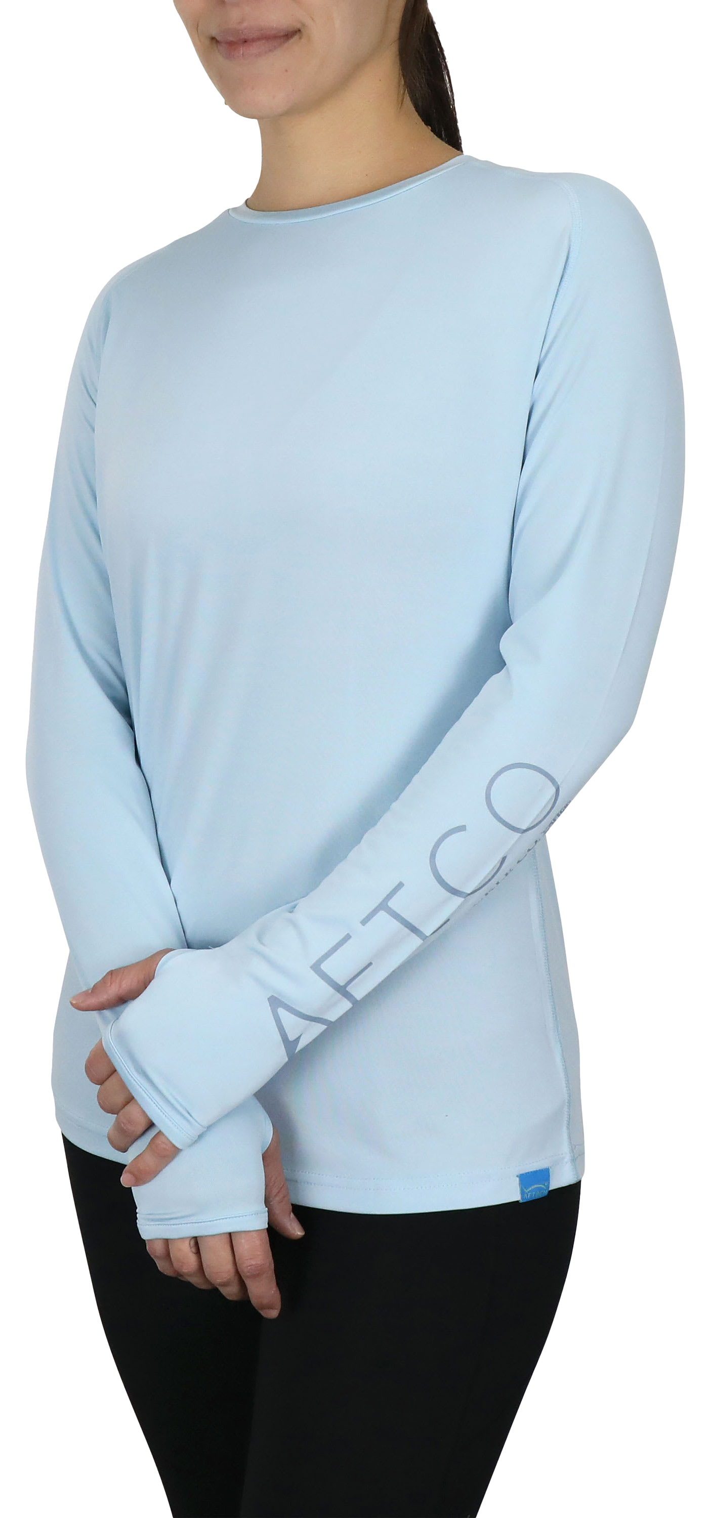 Image of AFTCO Samurai Sun Long-Sleeve Shirt for Ladies - Sky Blue - XL