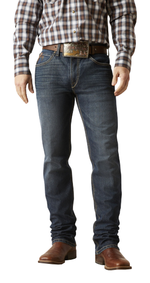 Ariat M4 Relaxed Derek Boot-Cut Jeans for Men - Blue - 34x38