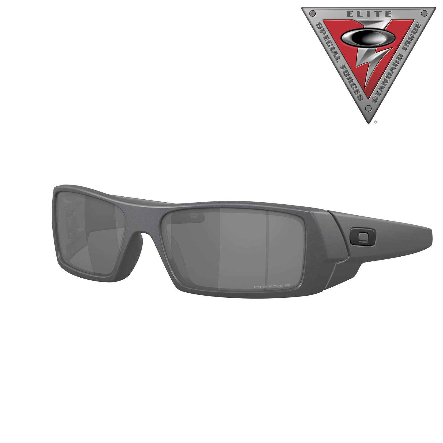 Image of Oakley SI Gascan OO9014 Cerakote Collection Prizm Grey Mirror Polarized Sunglasses