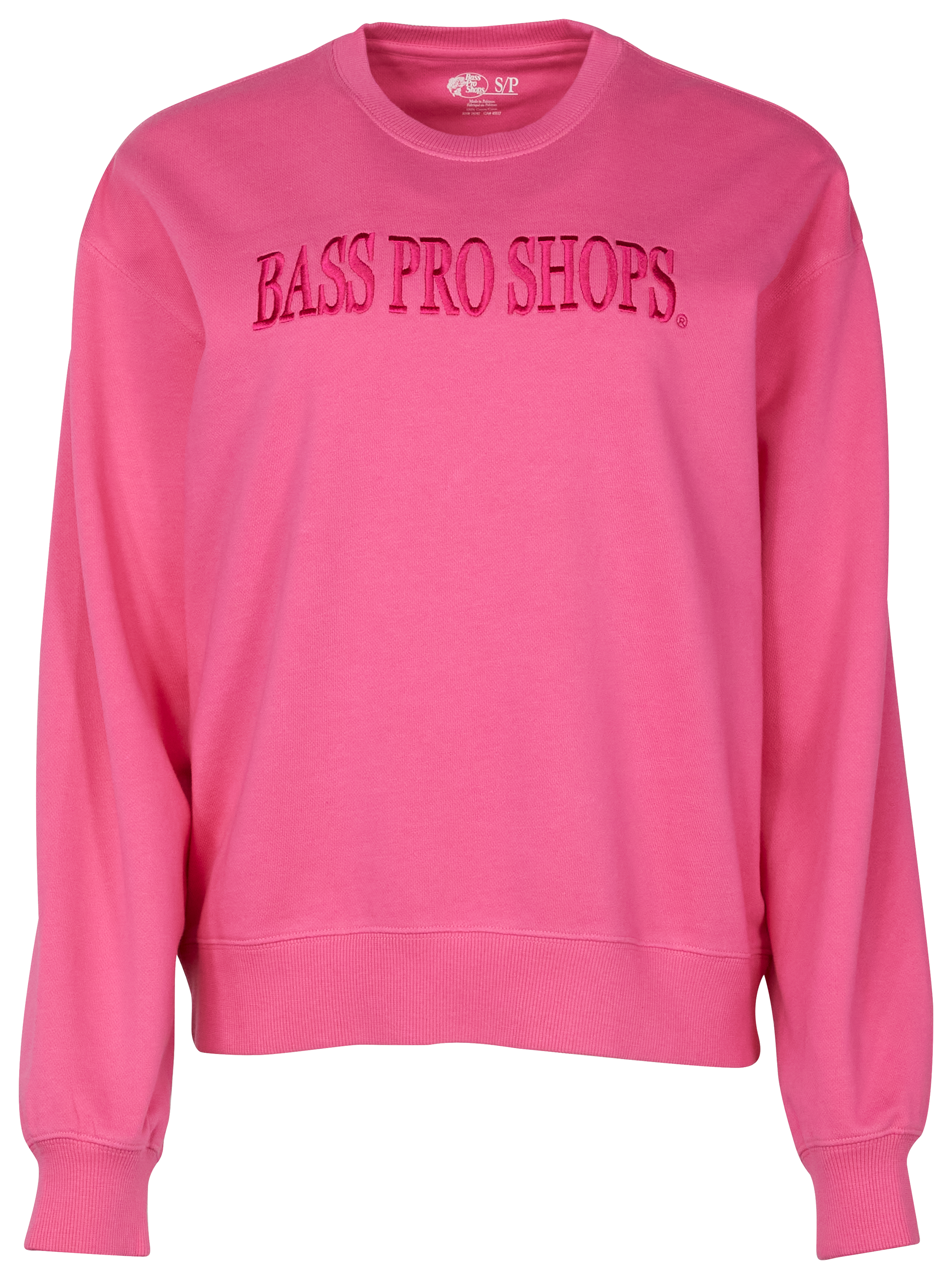 Pre-owned Bass Pro Shops Girls Pink  Green Plants Sweatshirt size: 3  Months 