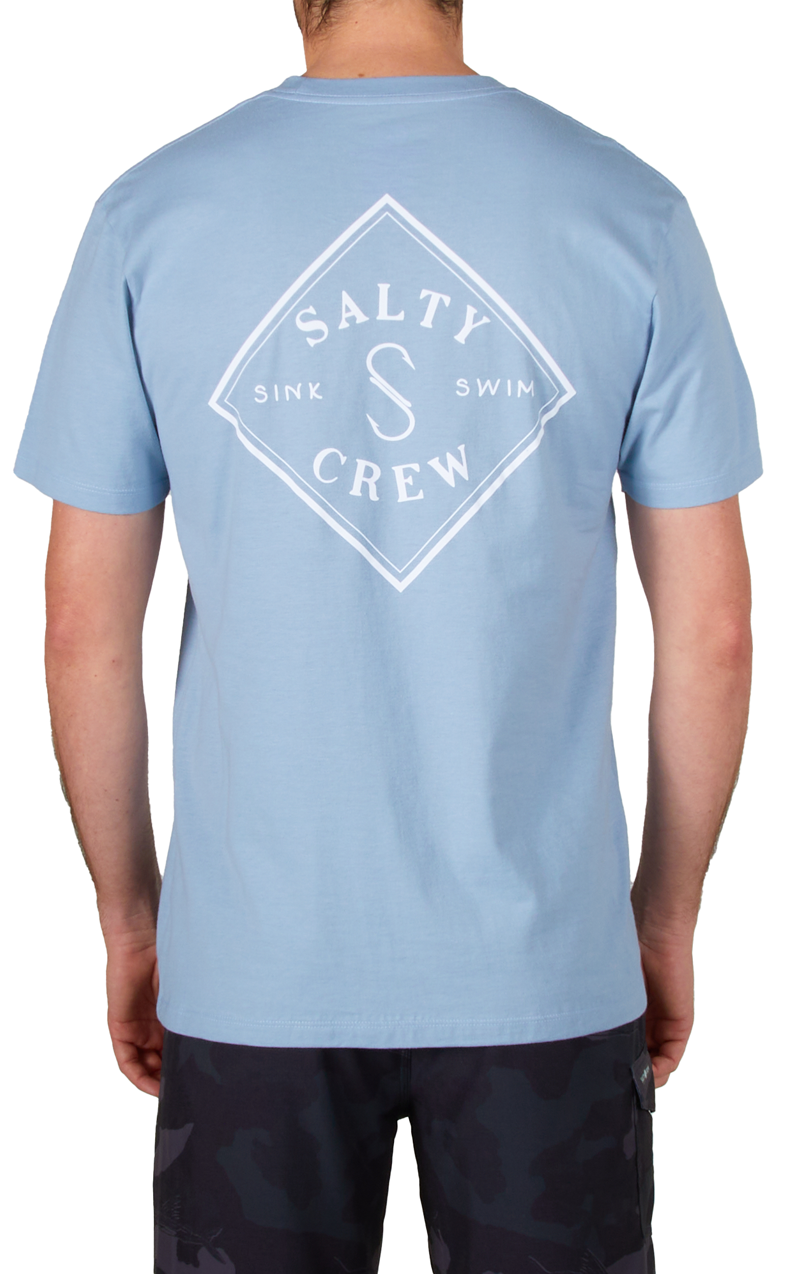 Image of Salty Crew Tippet Premium Short-Sleeve T-Shirt for Men - Marine Blue