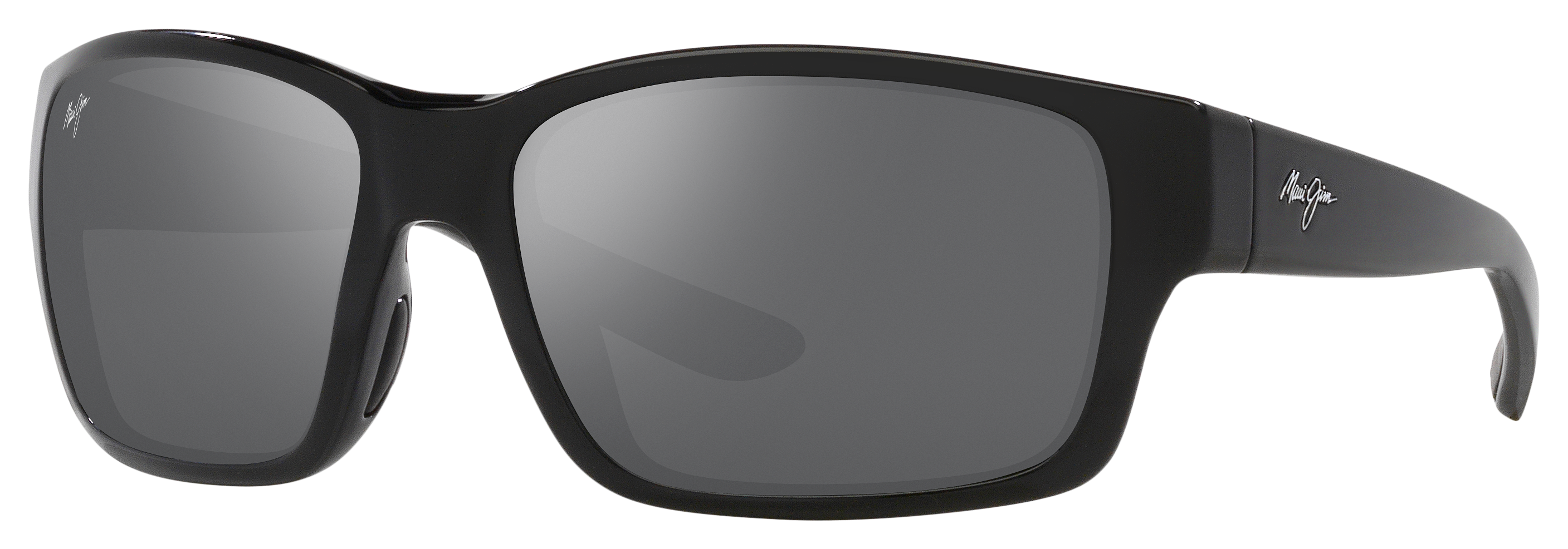 Image of Maui Jim Mangroves Glass Polarized Sunglasses - Gloss Black/Gray