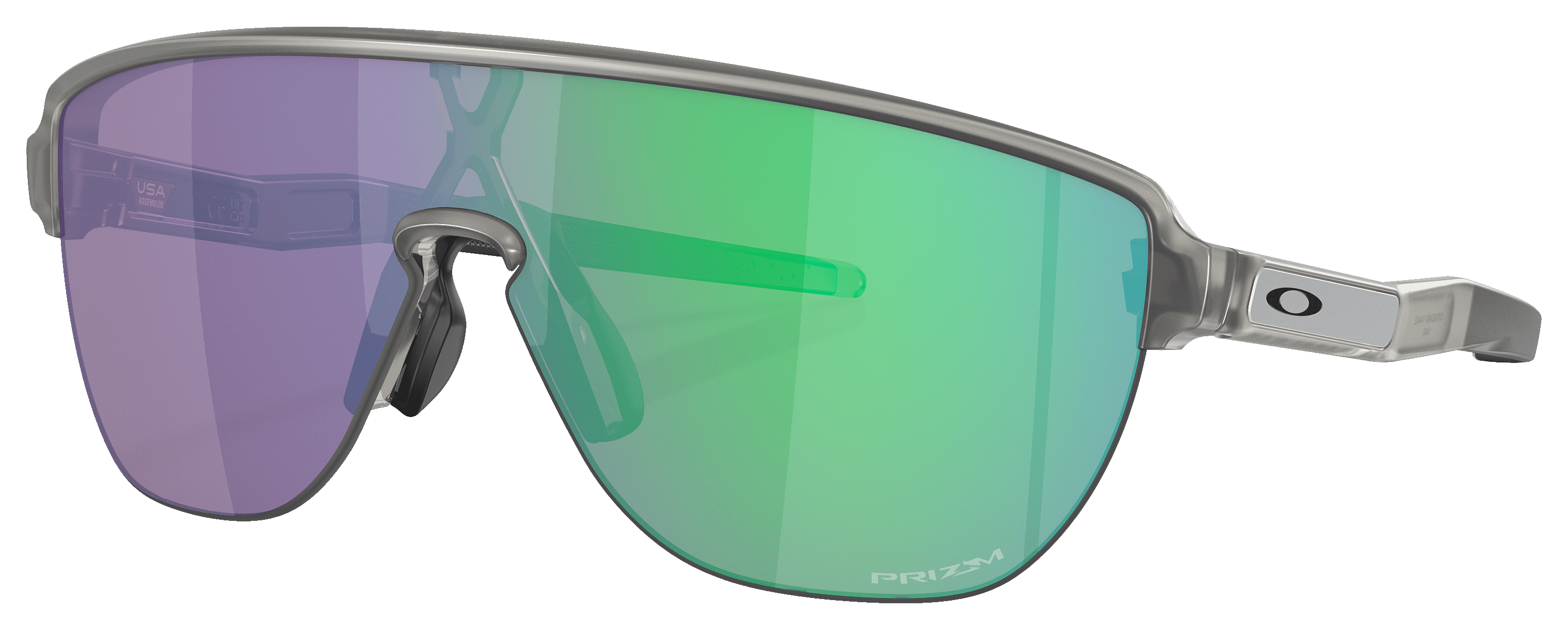 Image of Oakley Corridor OO9248 Prizm Grey Sunglasses - Matte Gray Ink/Prizm Jade