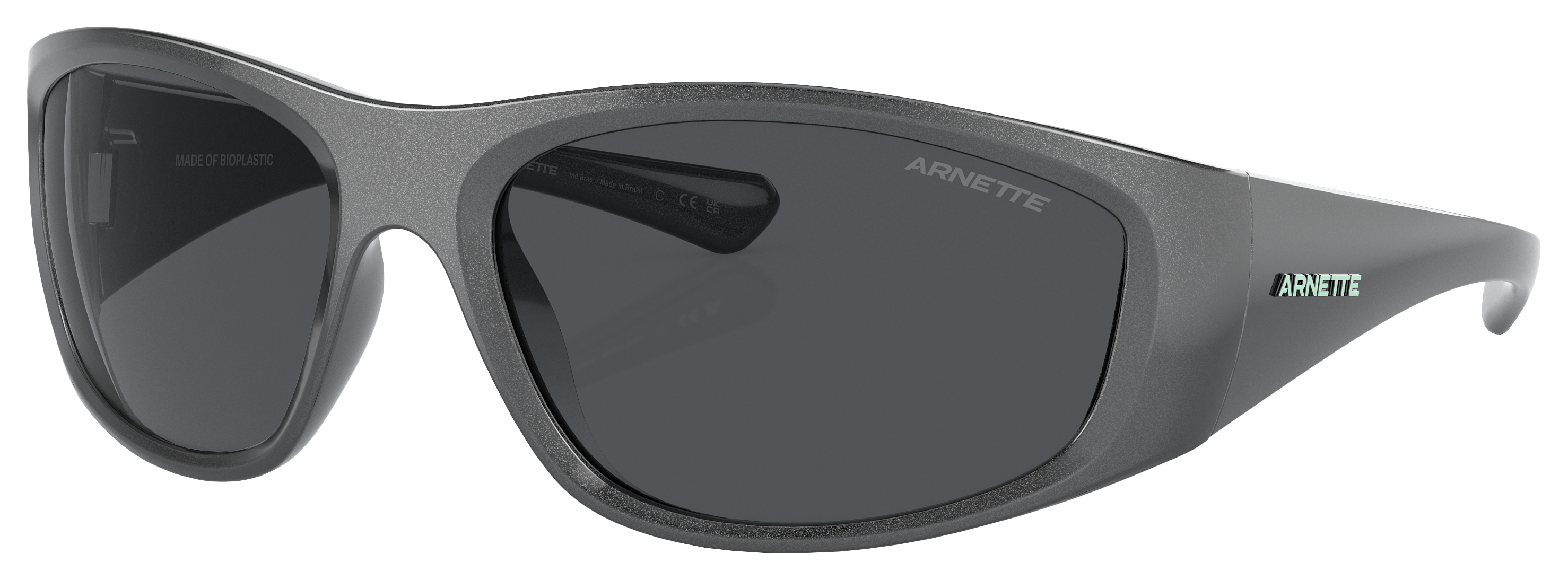 Image of Arnette Ilum AN4331 Sunglasses - Alumina Silver/Dark Gray - XX-Large