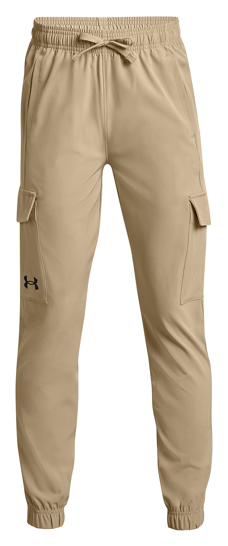 Image of Under Armour Pennant Woven Cargo Pants for Boys - City Khaki/Black - L