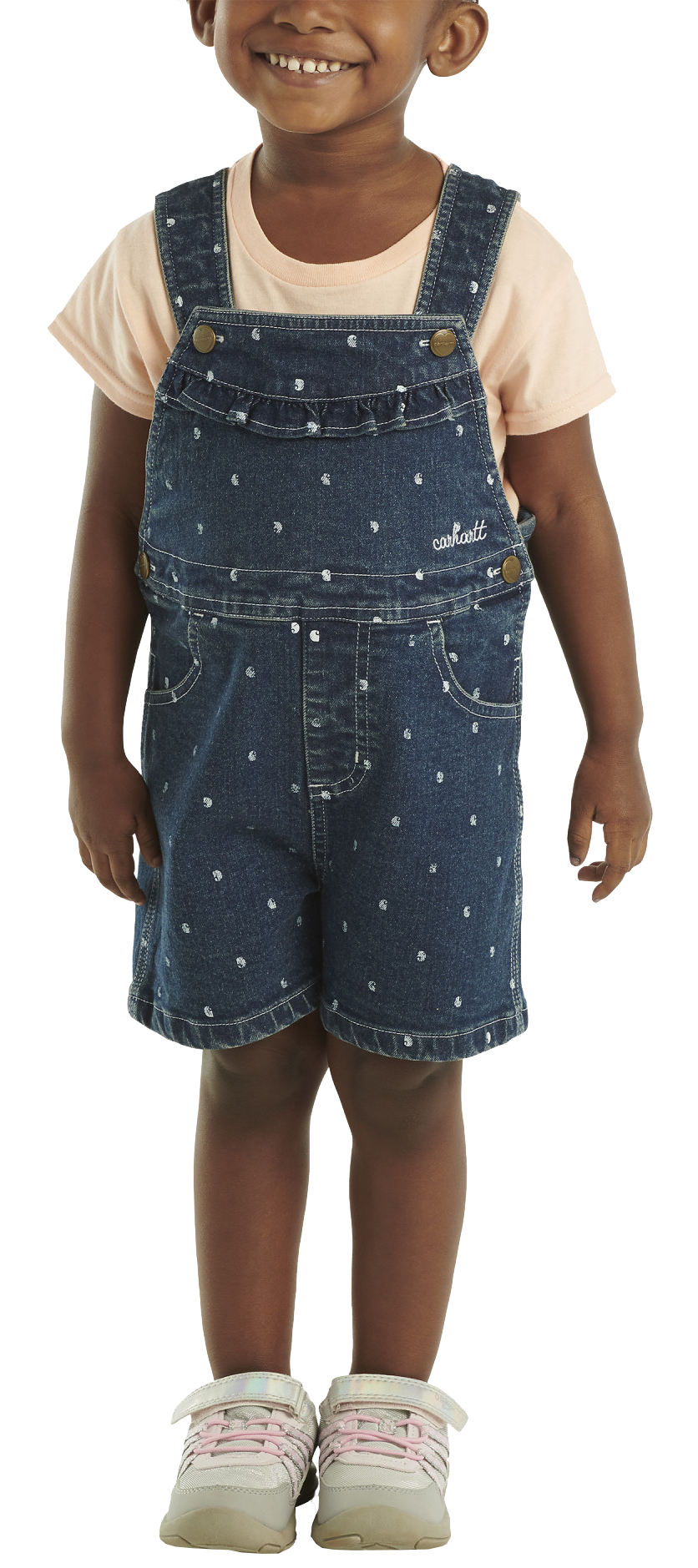 CARHARTT Short-Sleeve T-Shirt and Denim Shortalls Set for Toddlers