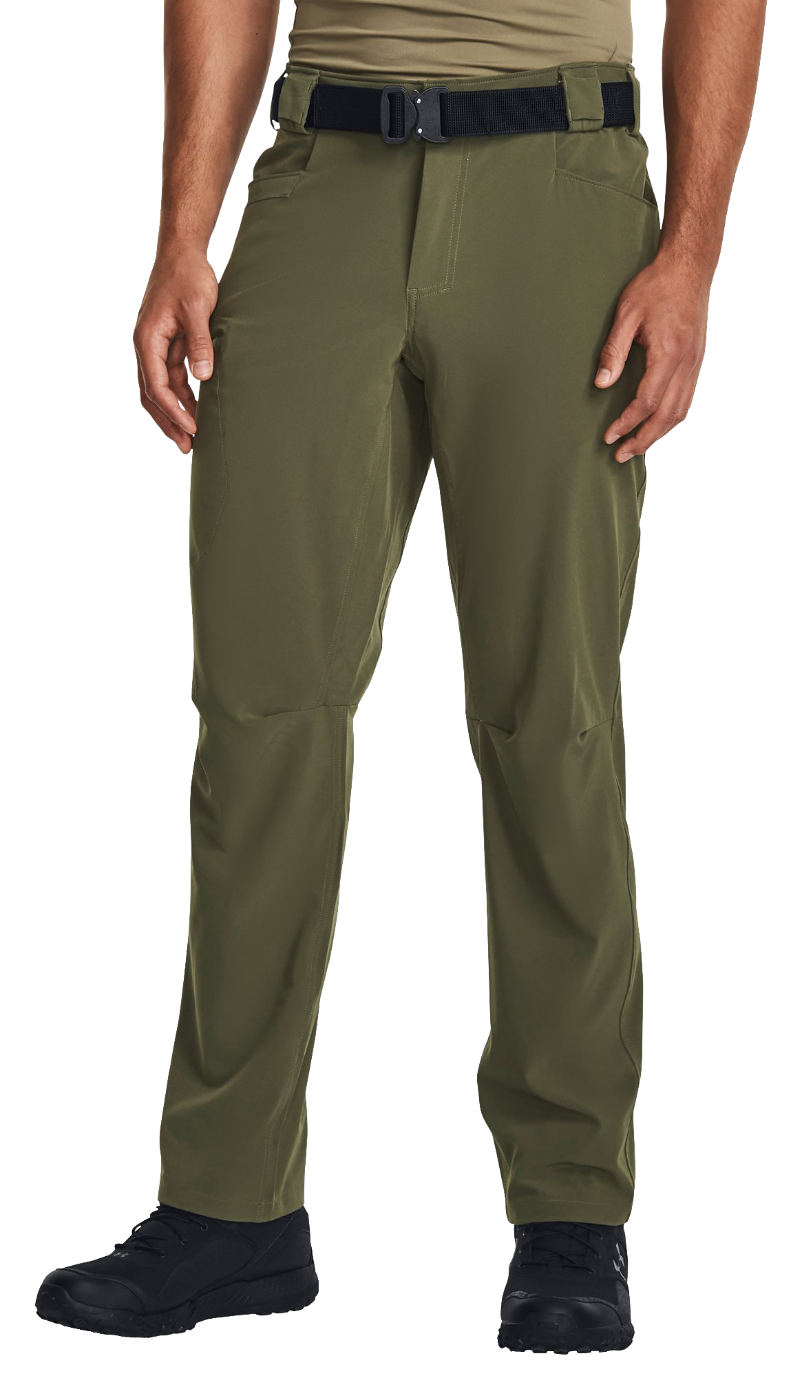 Image of Under Armour Defender Pants for Men - Marine OD Green - 36x34