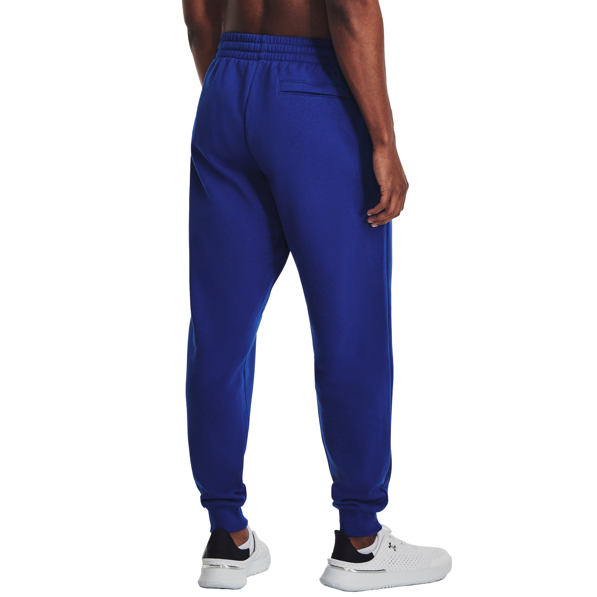 Image of Under Armour Patch Rival Fleece Joggers for Men - Royal/White - ST