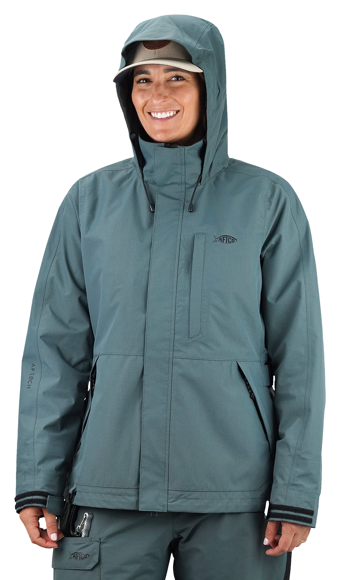 Image of AFTCO Barricade Rain Jacket for Ladies - Depths - S