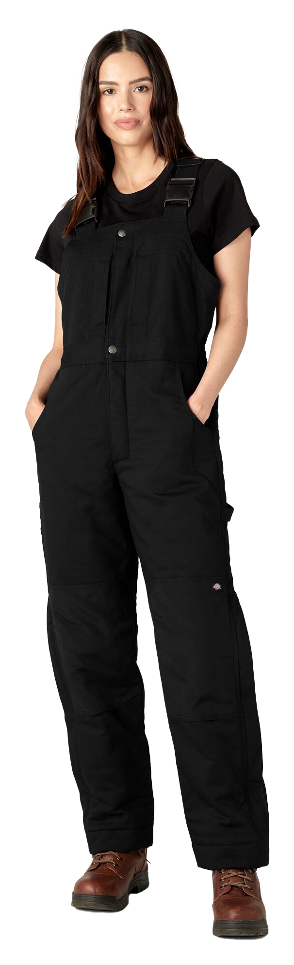 Image of Dickies Insulated Bib Overalls for Ladies - Black - XS