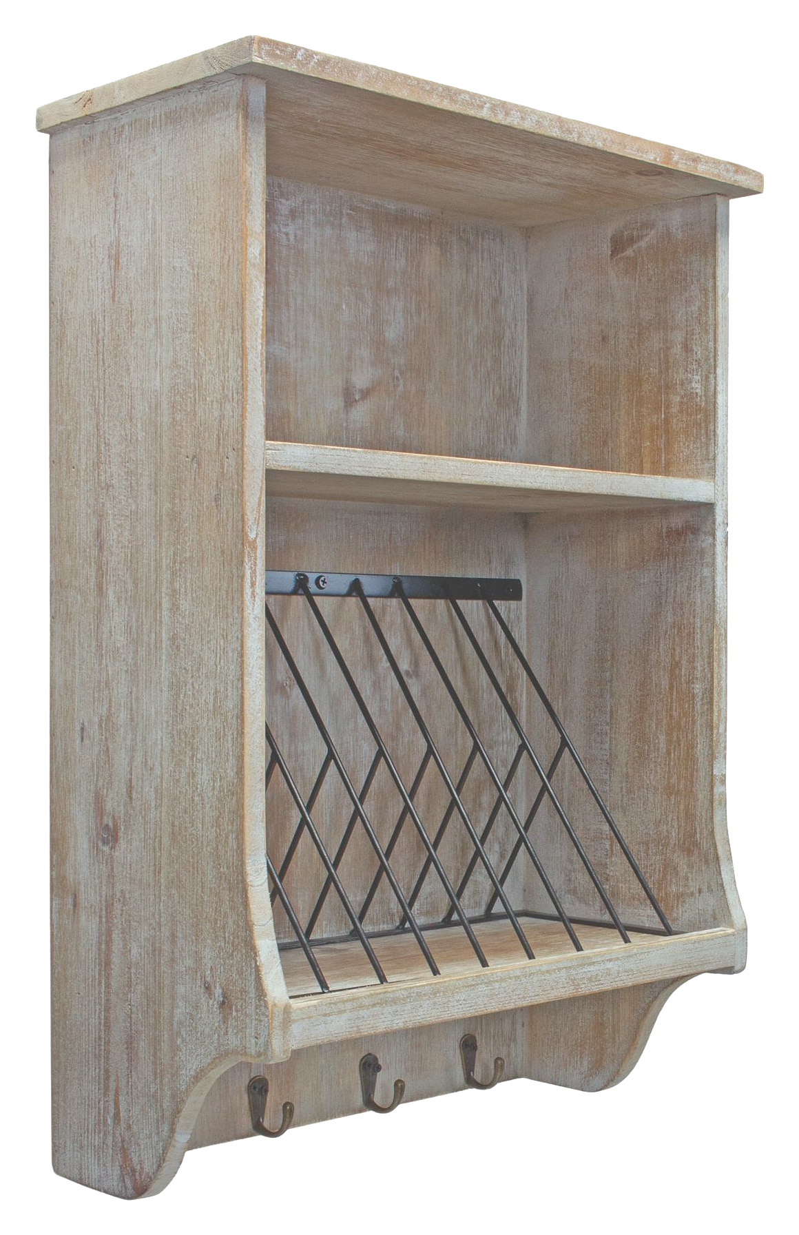 Melrose International Wood Wall Organizer