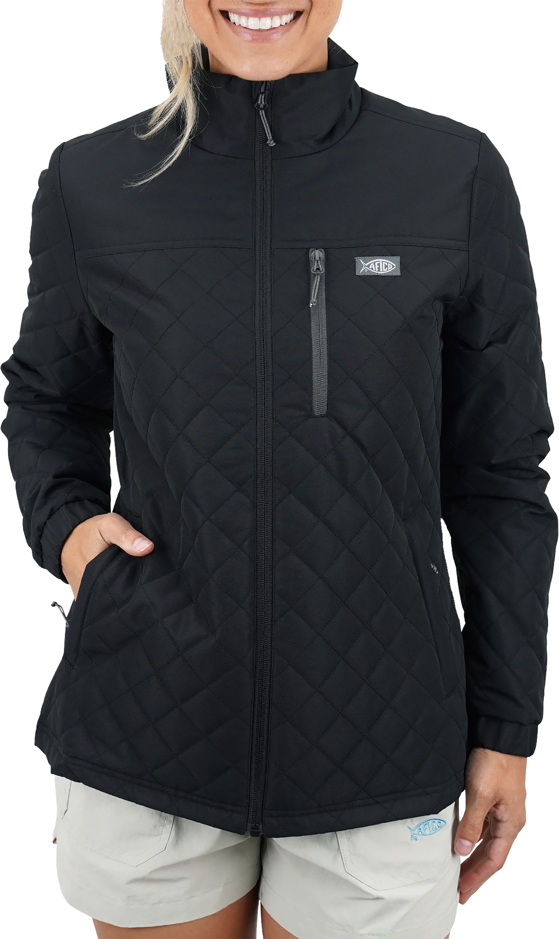 Image of AFTCO Crosswind Recycled Puff Jacket for Ladies - Black - L
