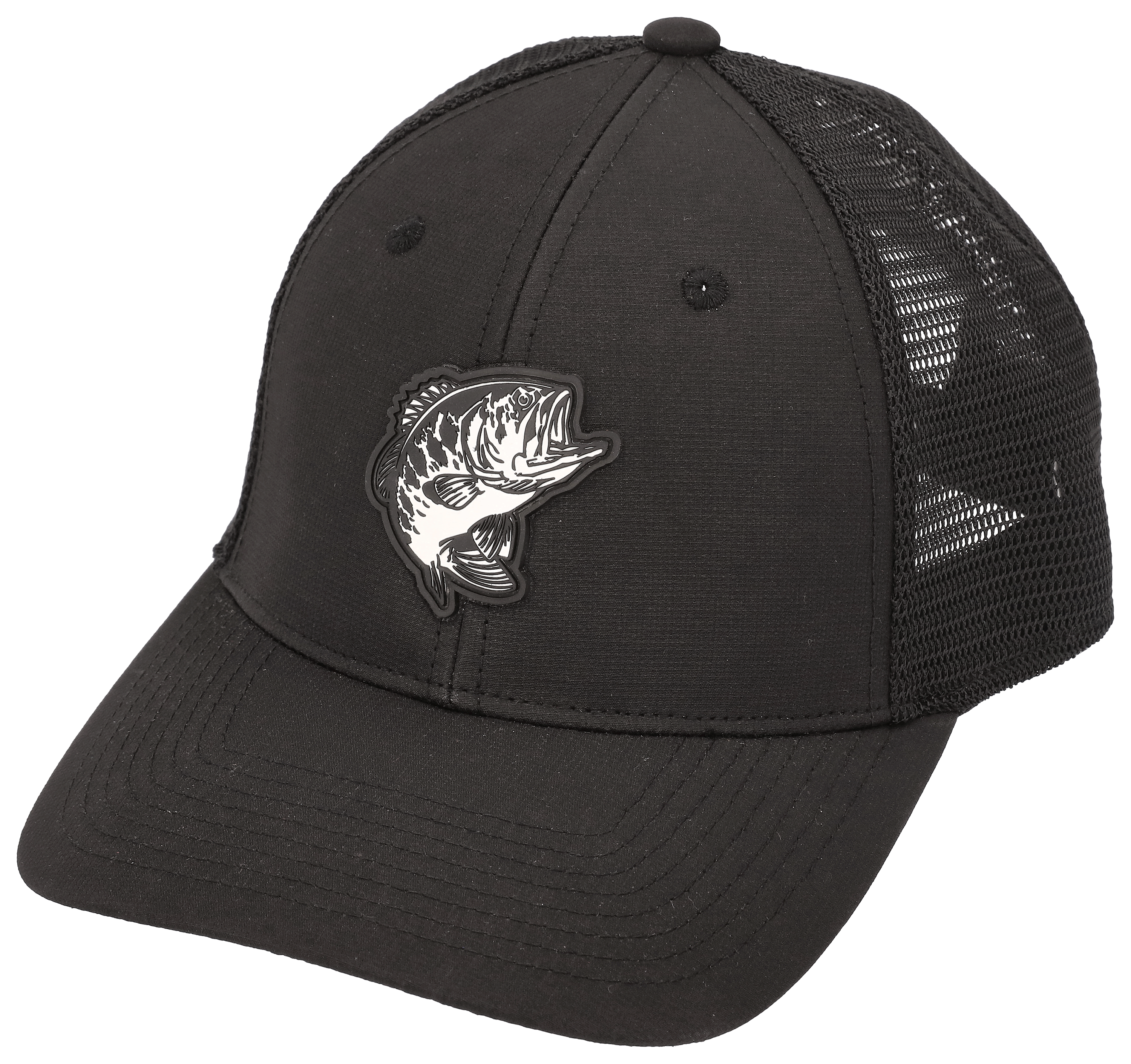 Bass Pro Shop Men's Trucker Hat Mesh Cap - One Size Fits All Snapback  Closure - Great for Hunting & Fishing (Grey) 