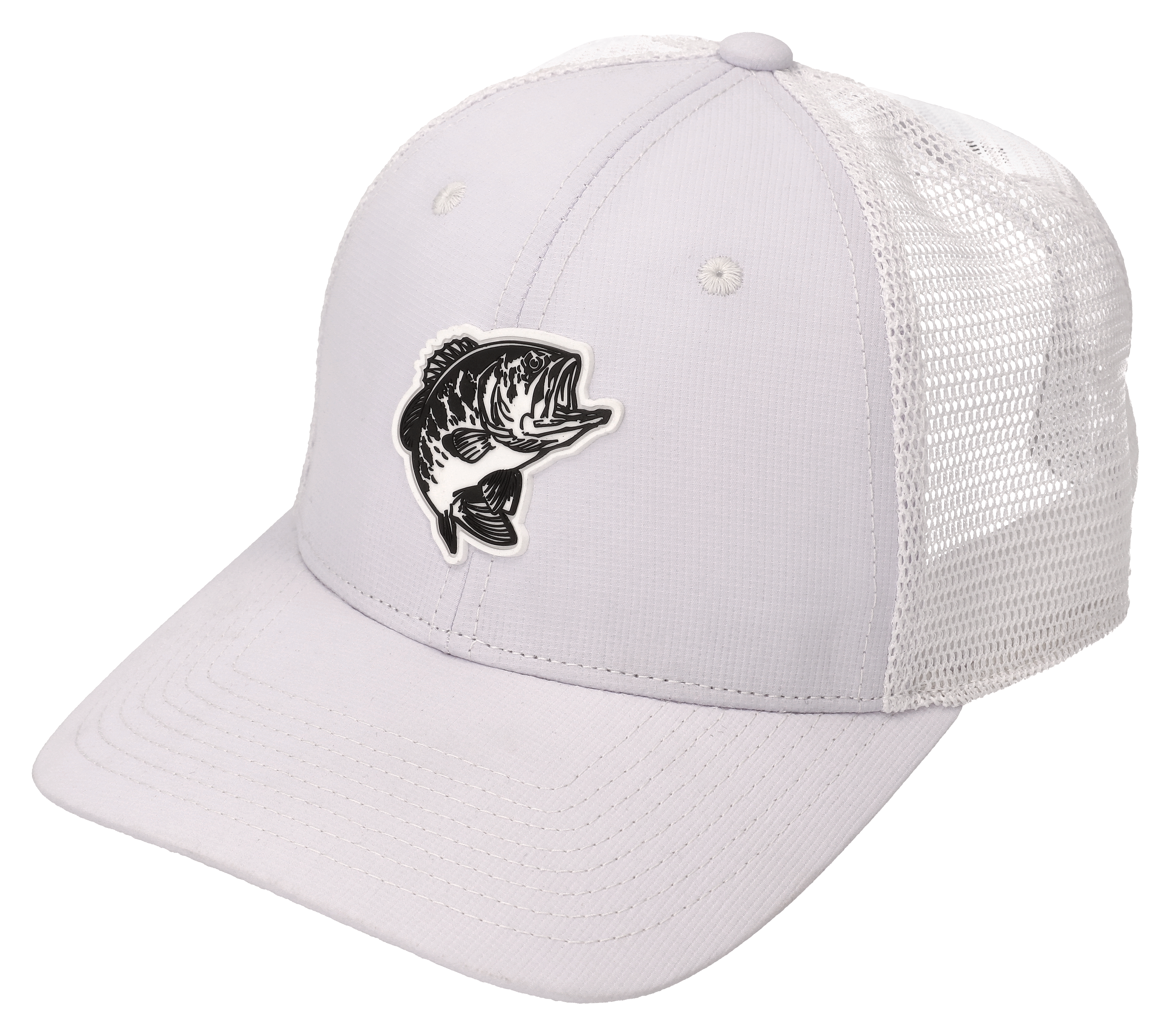 Image of Bass Pro Shops Bass Performance Mesh-Back Cap - White