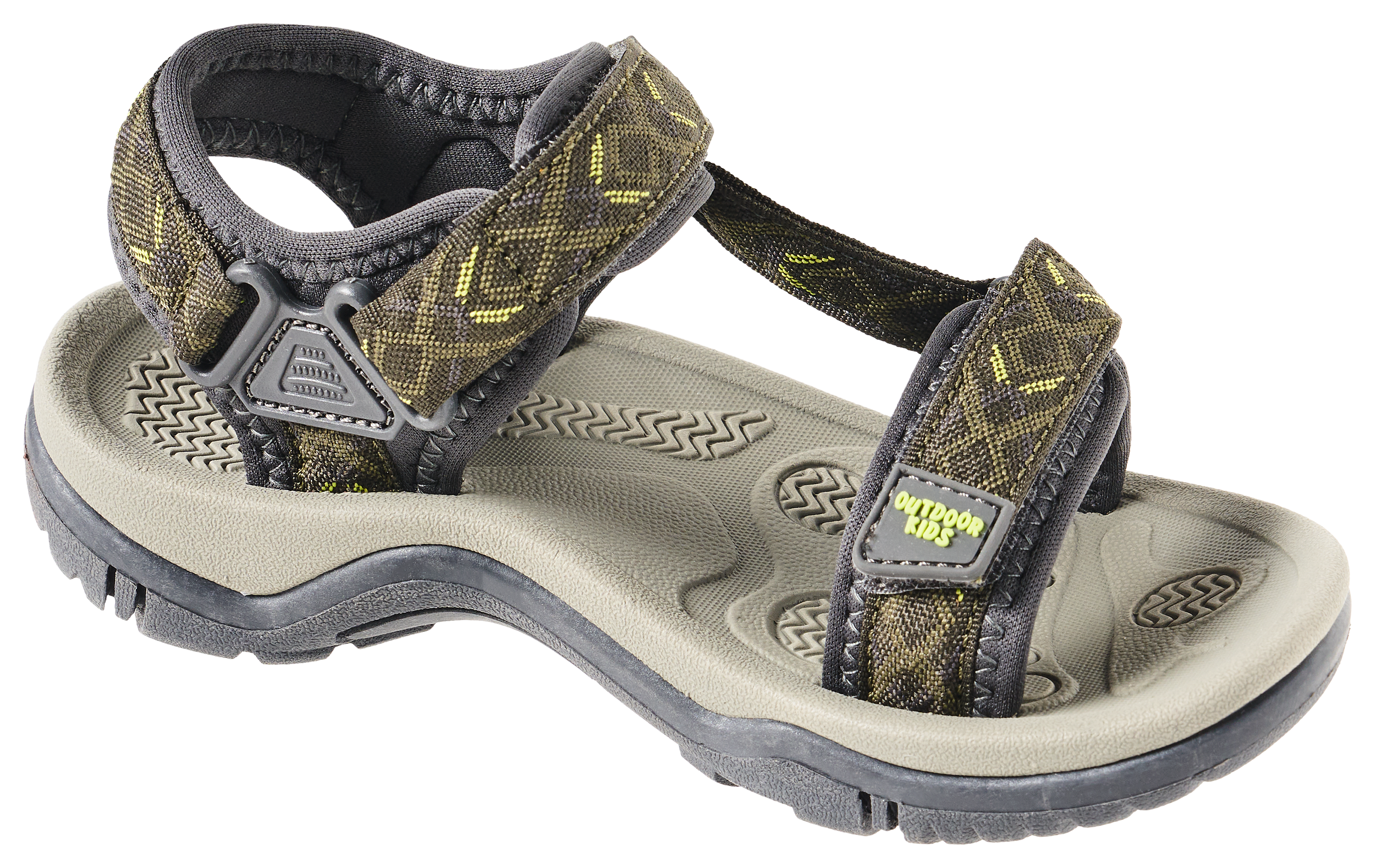 Image of Outdoor Kids Water Ghost Sandals for Kids - Olive Multi - 11M