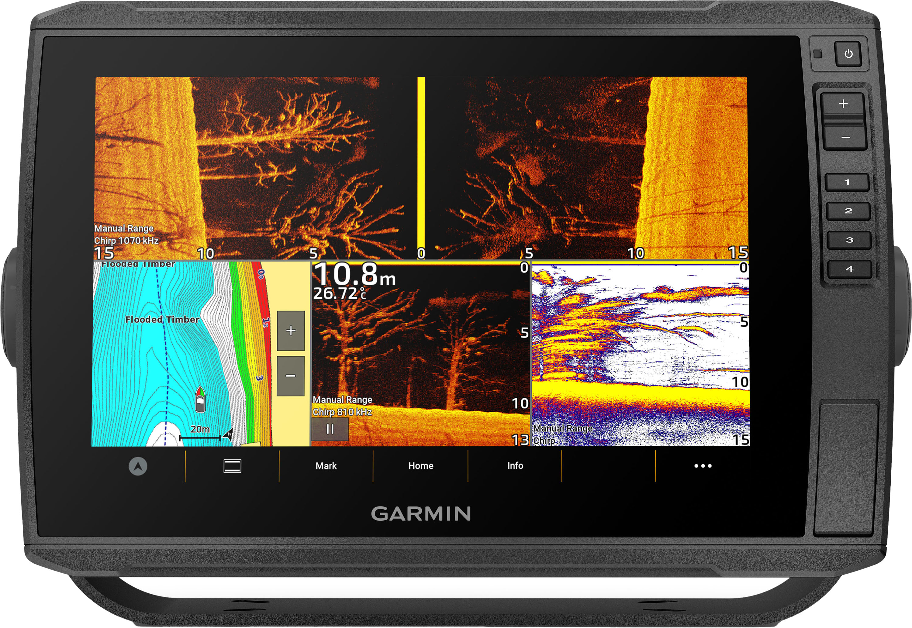 GARMIN ECHOMAP Ultra 2 106sv Fish Finder/Chartplotter with Navionics+