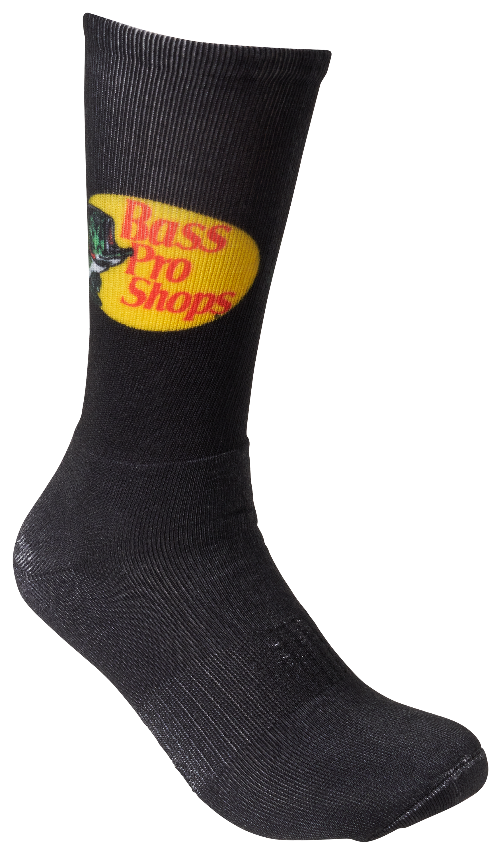 Image of Bass Pro Shops Logo Crew Socks for Men - Black