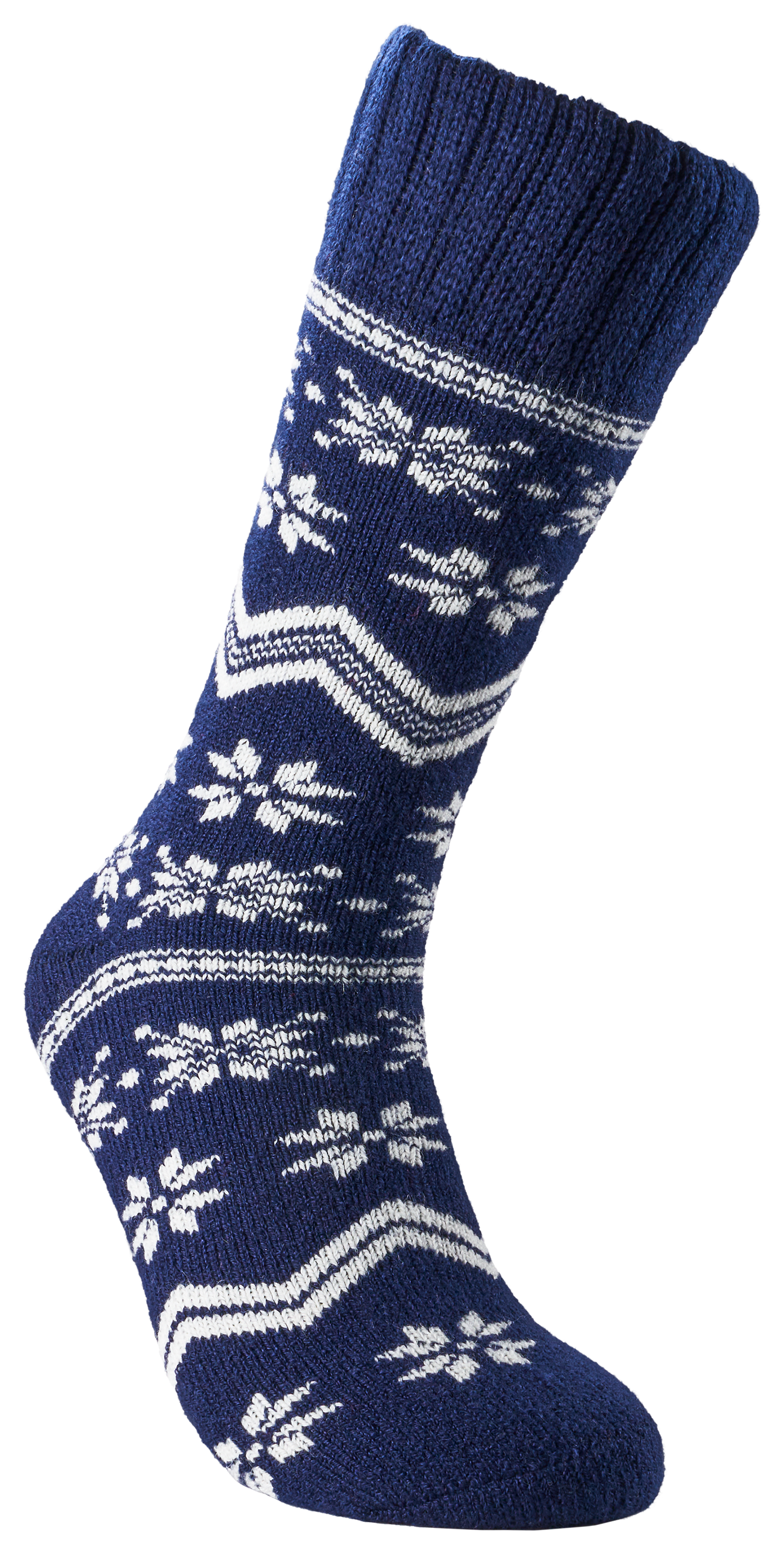 Image of RedHead Cozy Socks for Men - Blue Snowflake