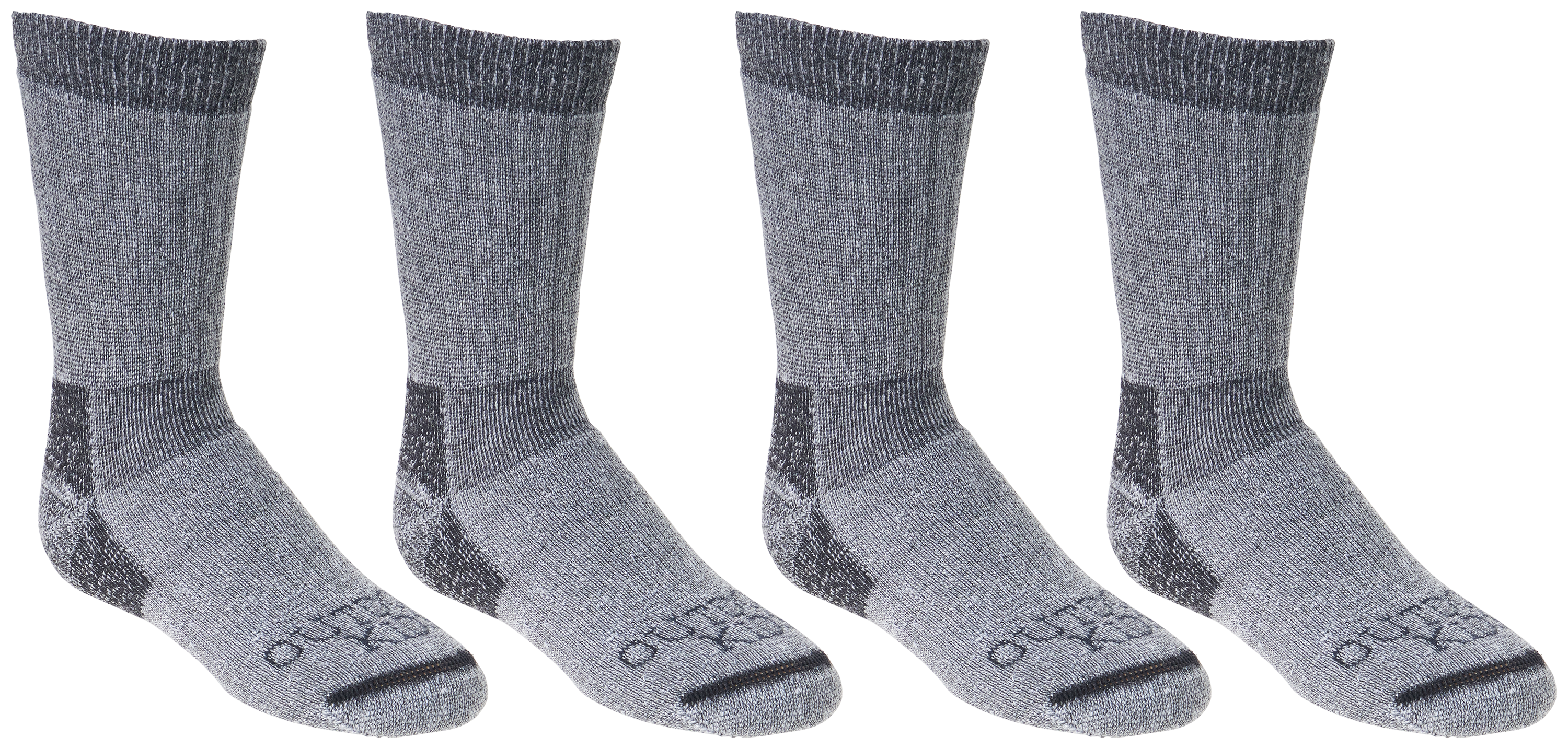 Image of Outdoor Kids Midweight Boot Socks 4-Pack for Kids - Gray - S