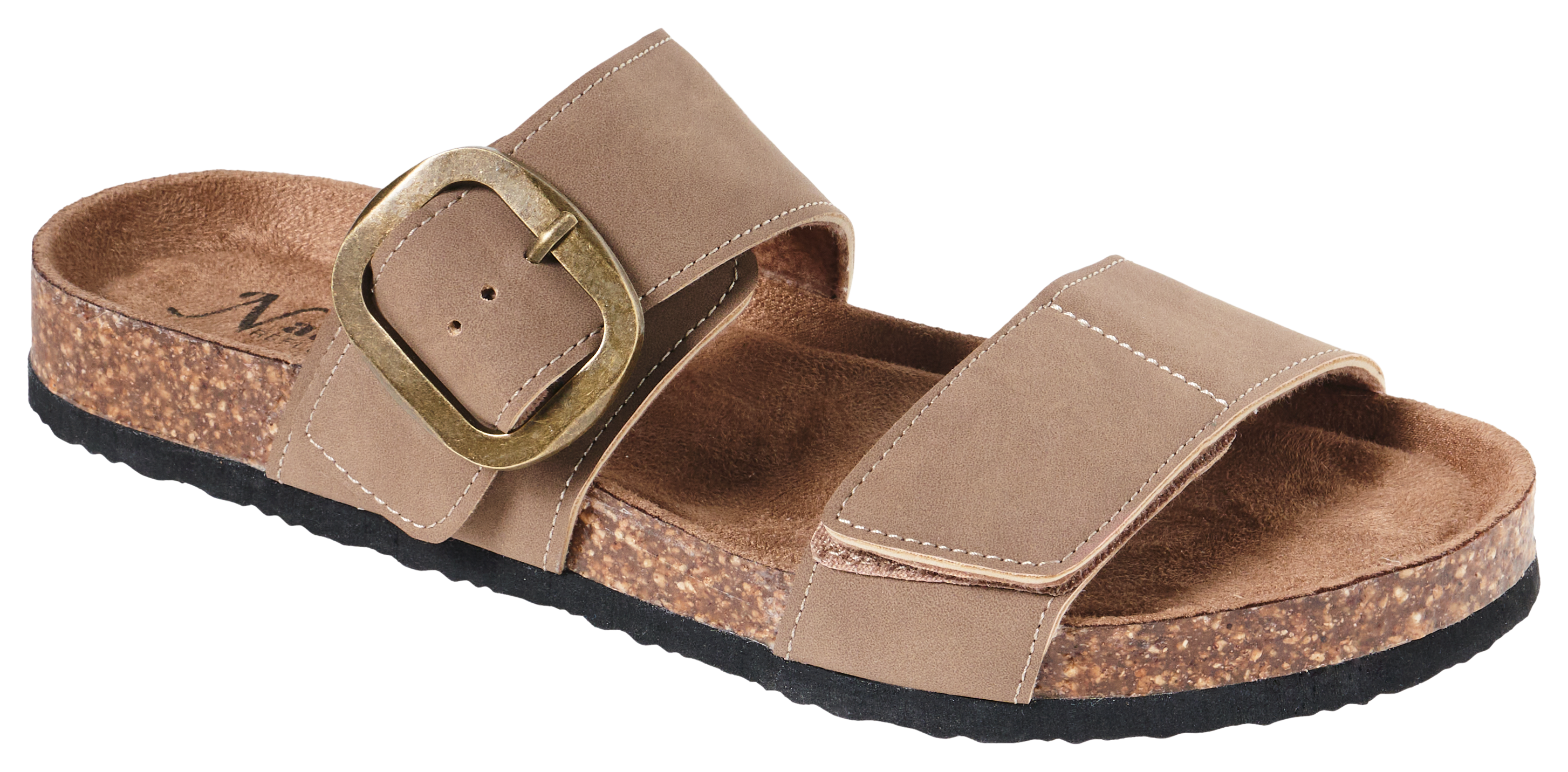 Image of Natural Reflections Lanna Buckle Sandals - Taupe - 7M