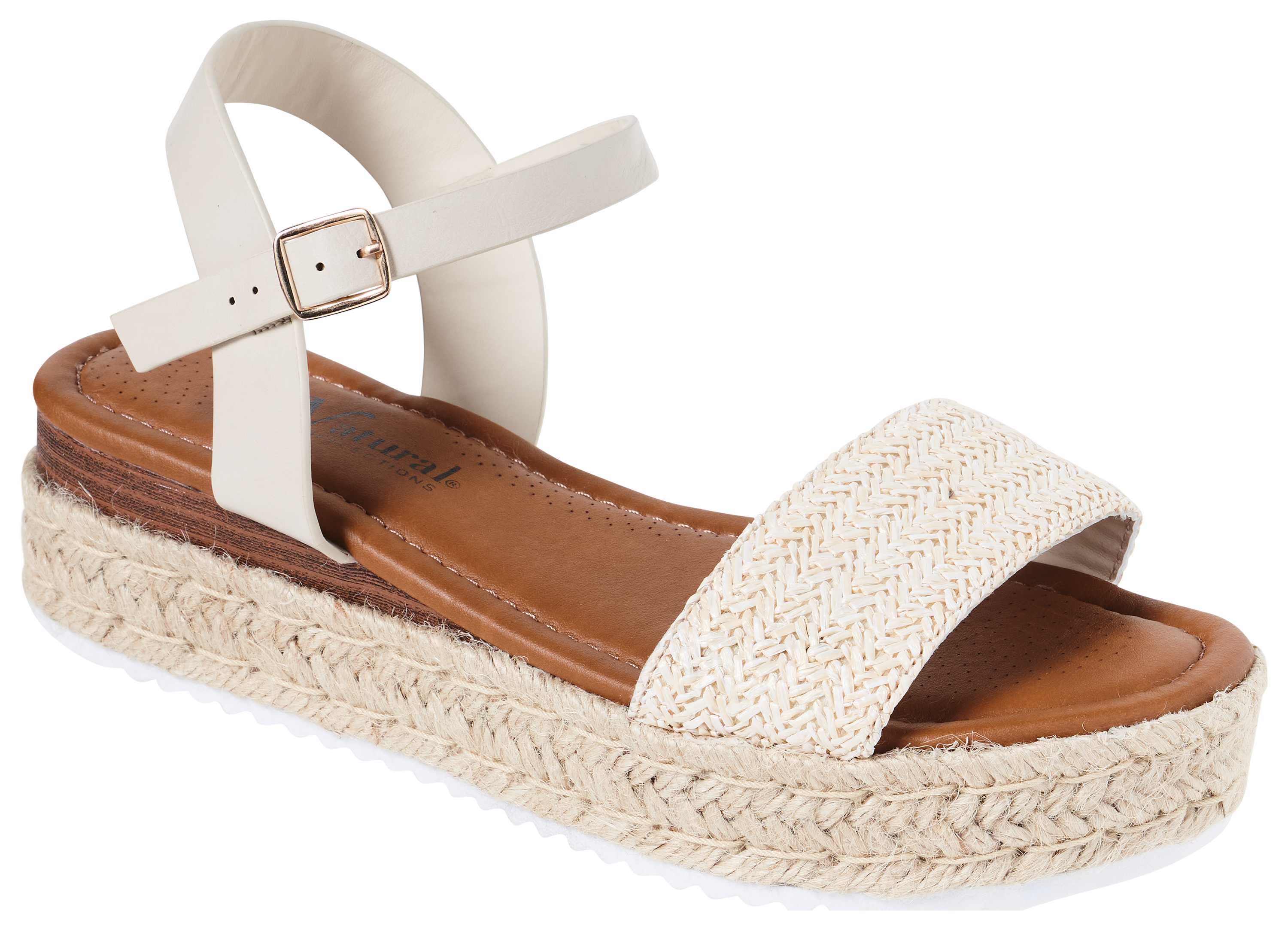 Natural Reflections Romance Sandals for Ladies - Cream