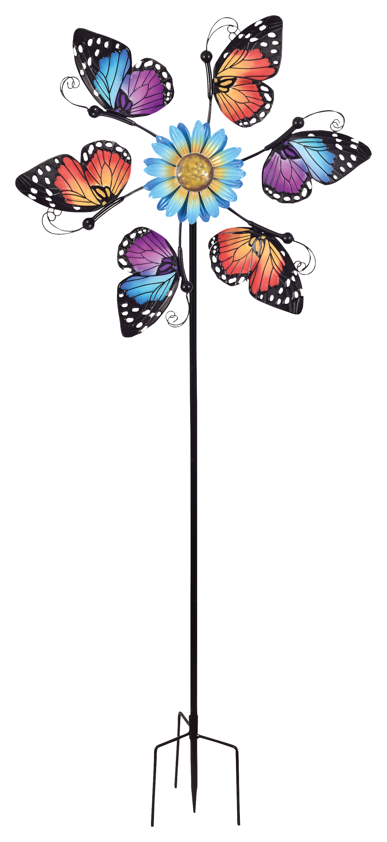 Sunset Vista Designs Blue and Red Butterfly Spinner - Sunset Vista Designs