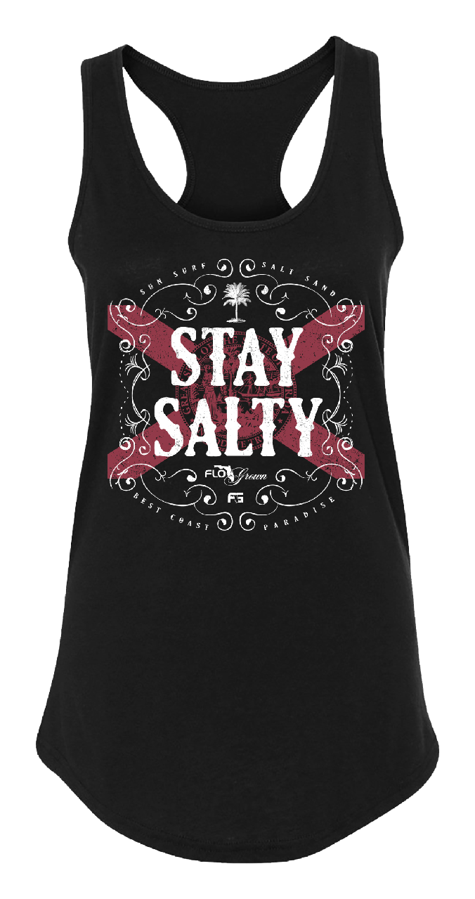 FloGrown Stay Salty Tank Top for Ladies                                                                                         