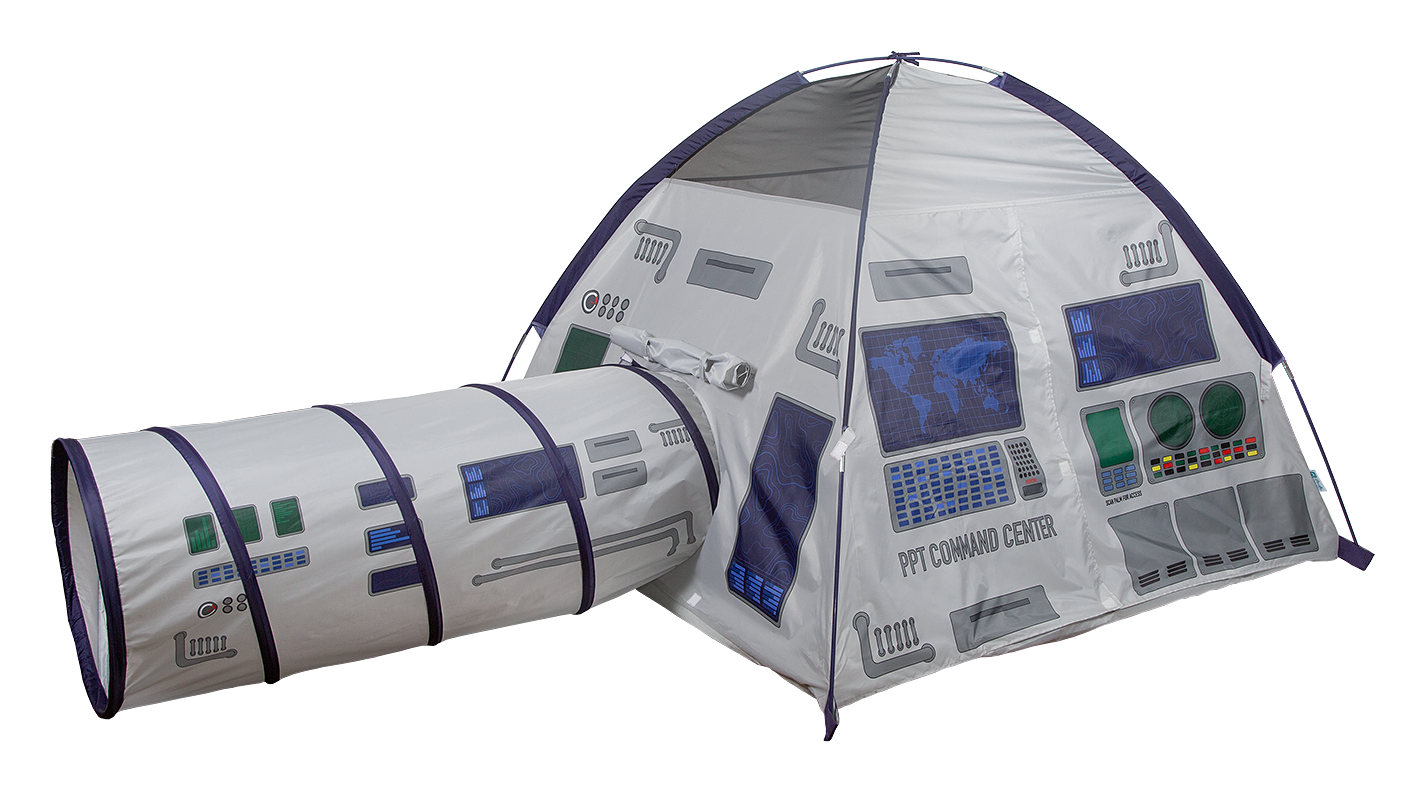 Image of Pacific Play Tents Command Center Tent and Tunnel for Kids