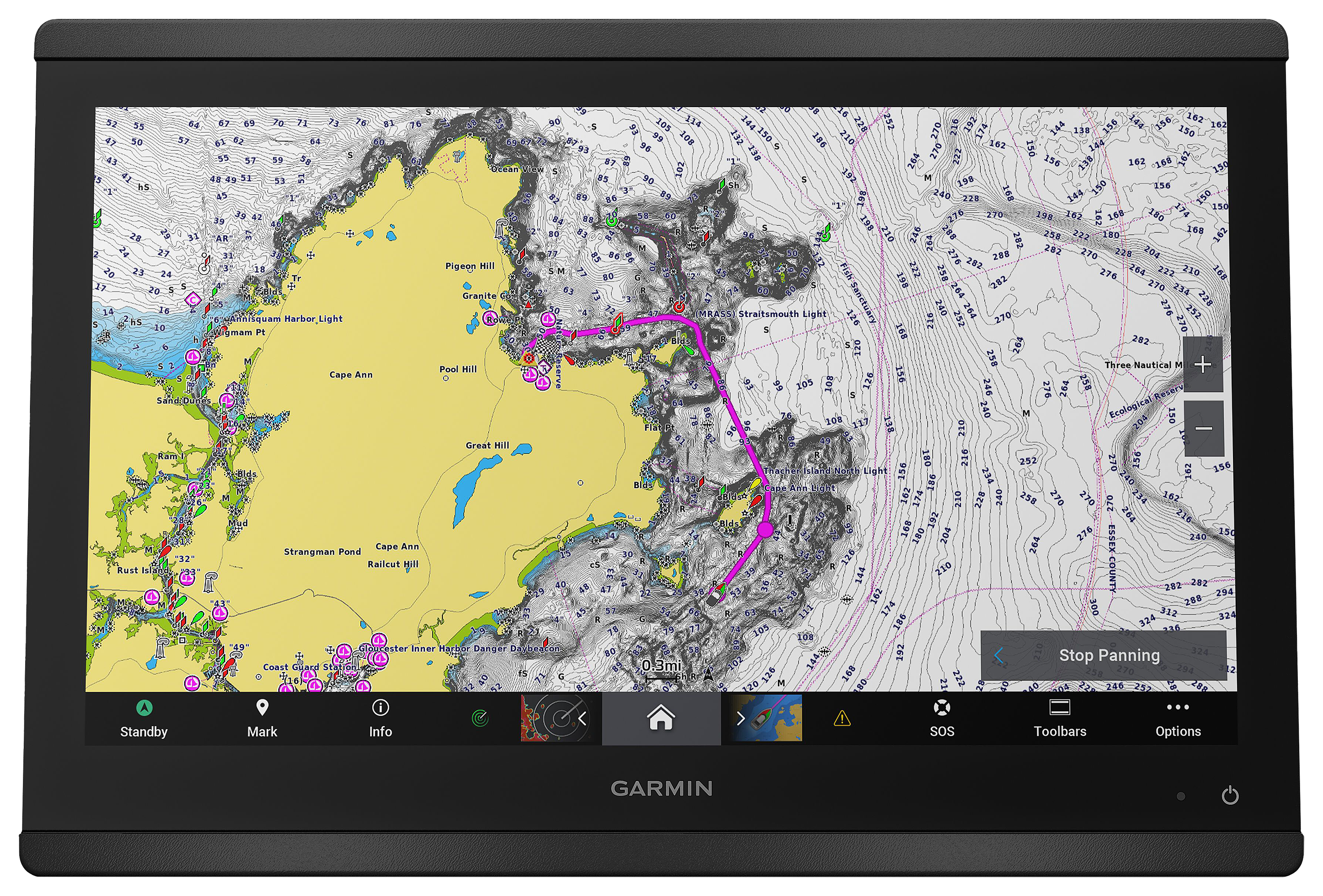 Image of "Garmin GPSMAP 8616 16"" Chartplotter with Garmin Navionics+ Mapping"