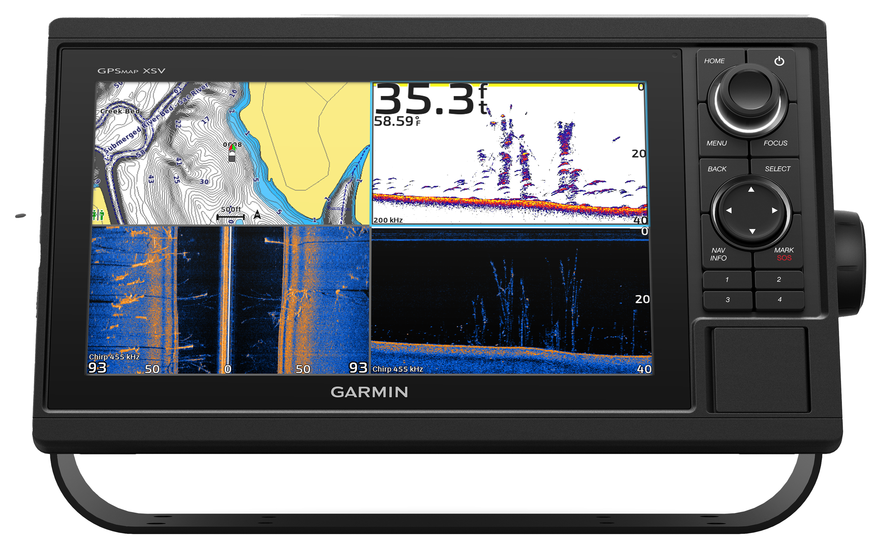 Ova 10 Inch Marine GPS Sonar Fish Finder with Transducer
