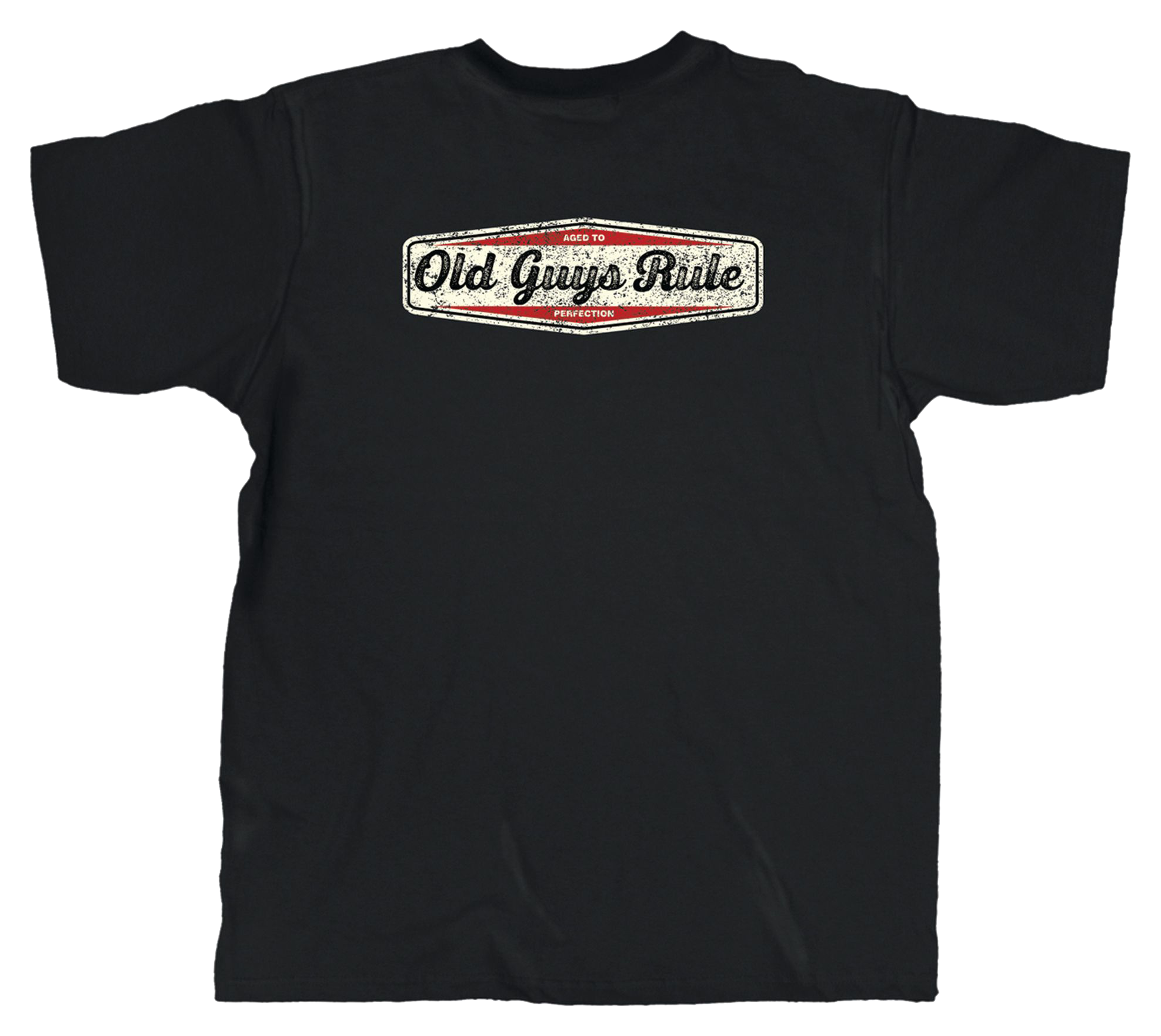 Image of Old Guys Rule Aged to Perfection Short-Sleeve T-Shirt for Men - Black - 3XL