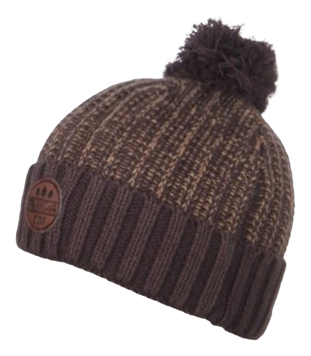 Image of Kanut Sports Mission Cuffed Beanie with Pom for Ladies - Brown