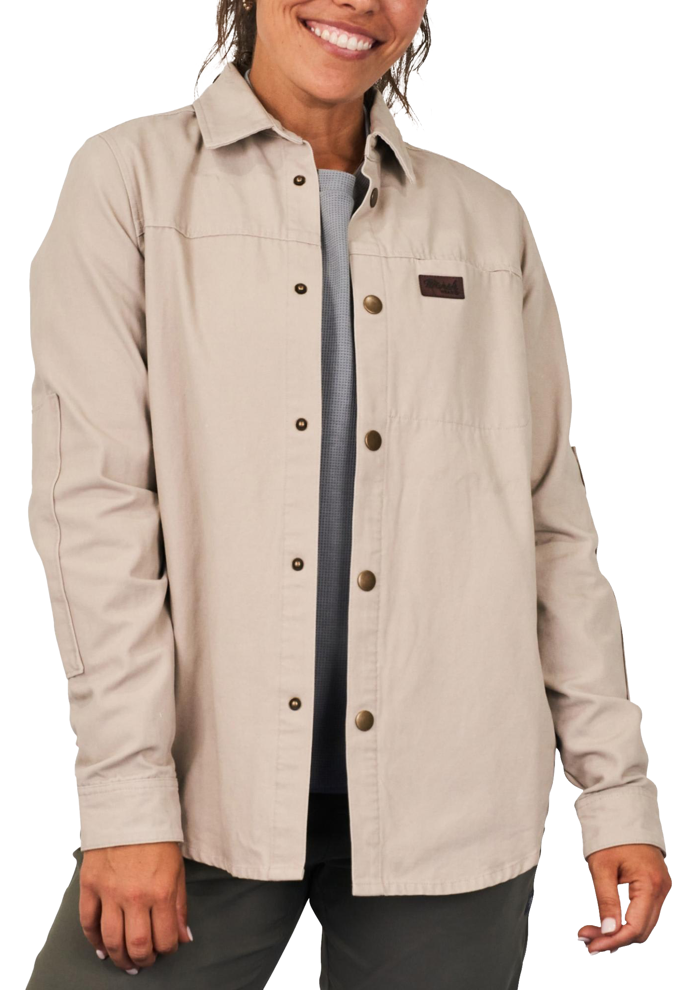 Image of Marsh Wear Delano Shacket for Ladies - Khaki - M