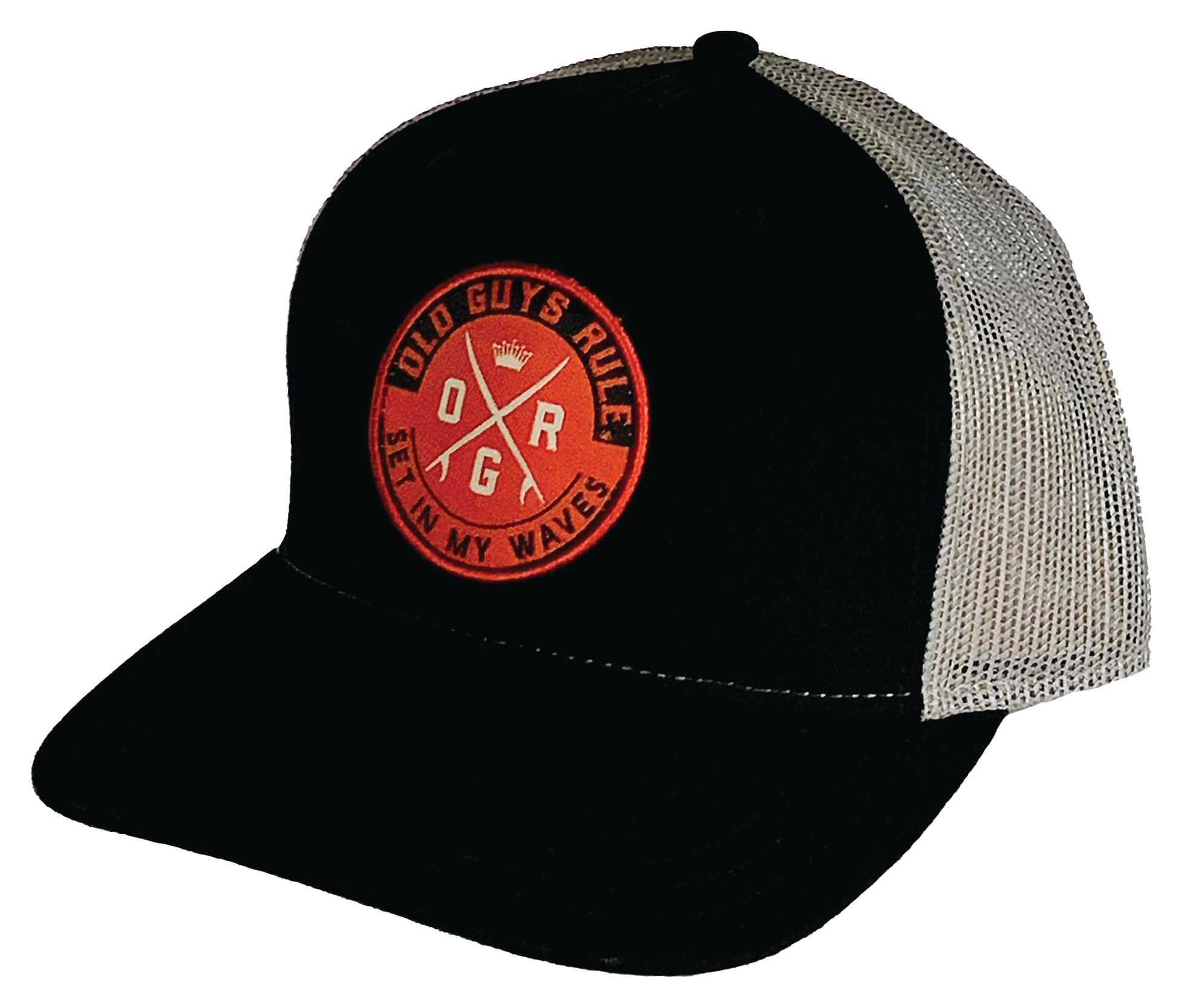 Old Guys Rule Wave Patch Trucker Cap