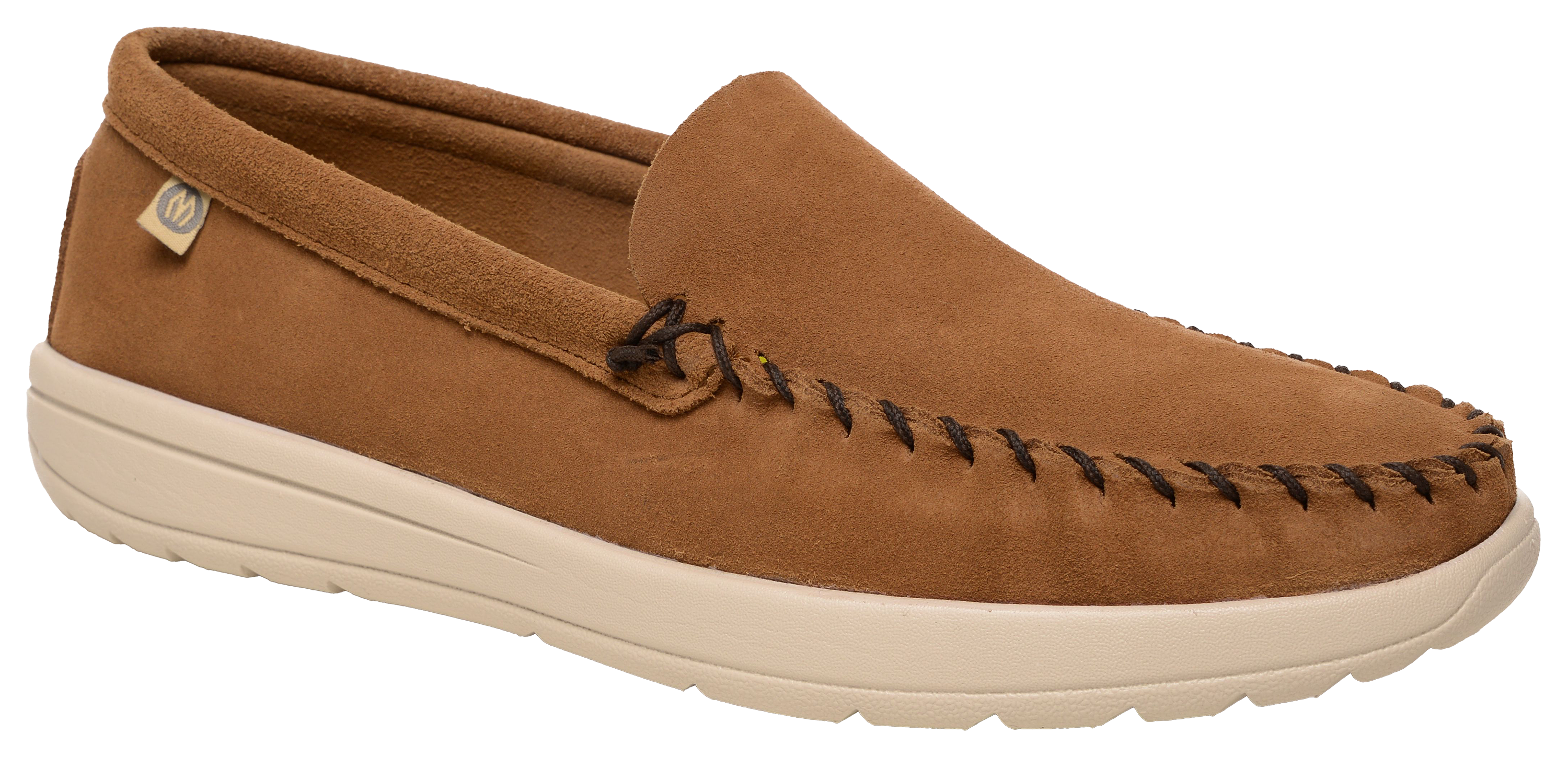 Image of Minnetonka Discover Classic Moccasins for Men - Dusty Brown