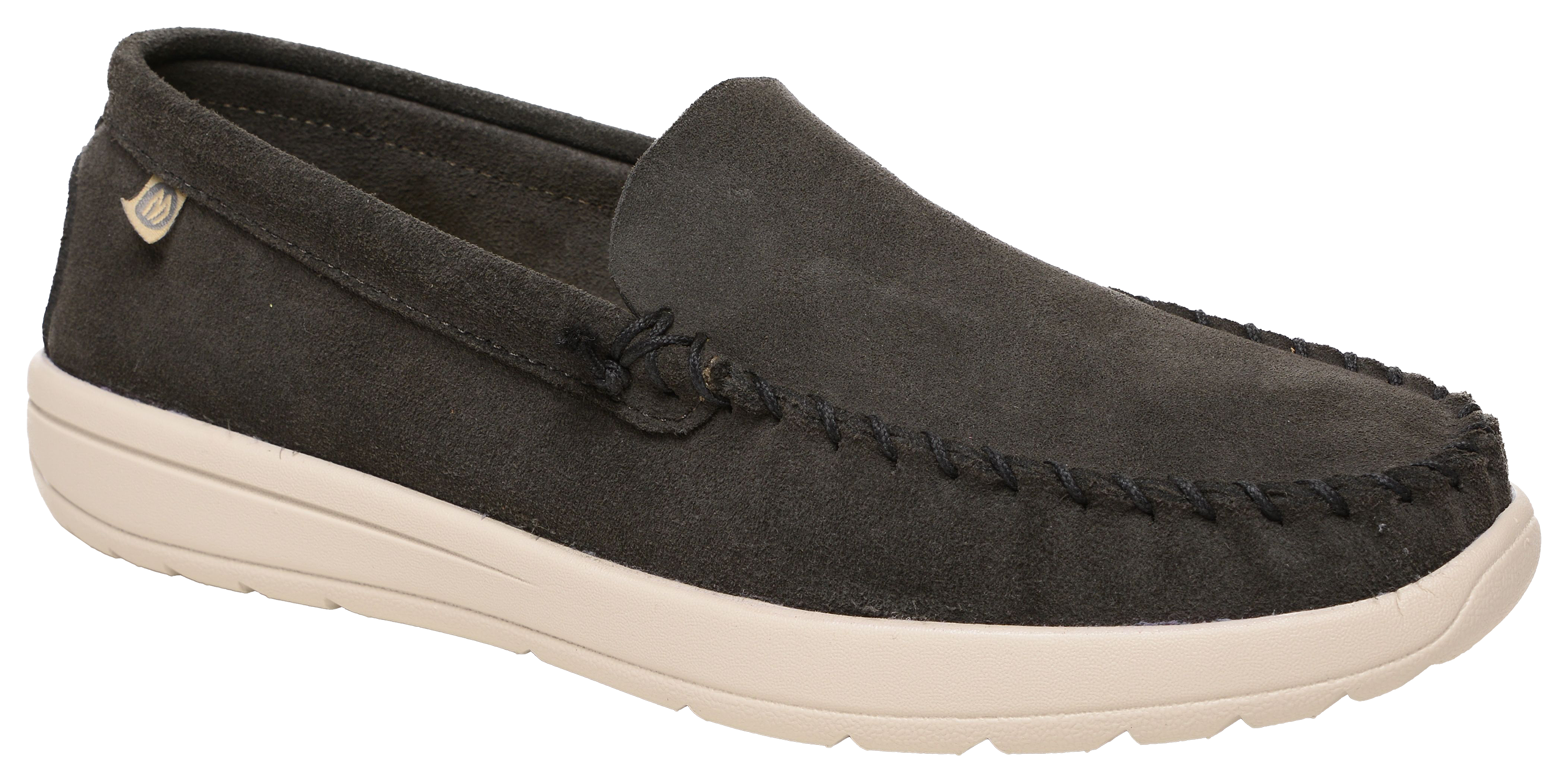Image of Minnetonka Discover Classic Moccasins for Men - Charcoal