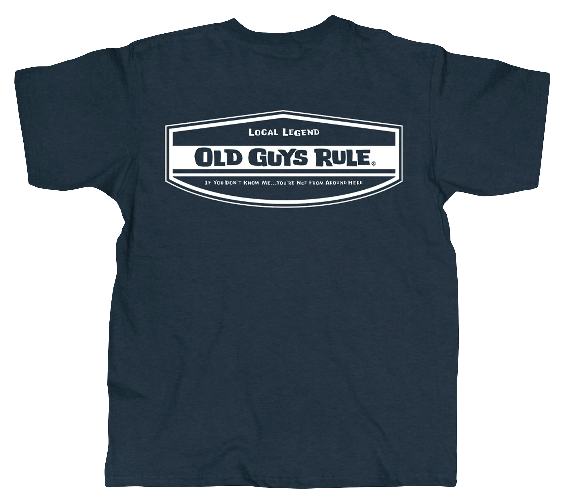Image of Old Guys Rule Local Legend Short-Sleeve T-Shirt for Men - Navy