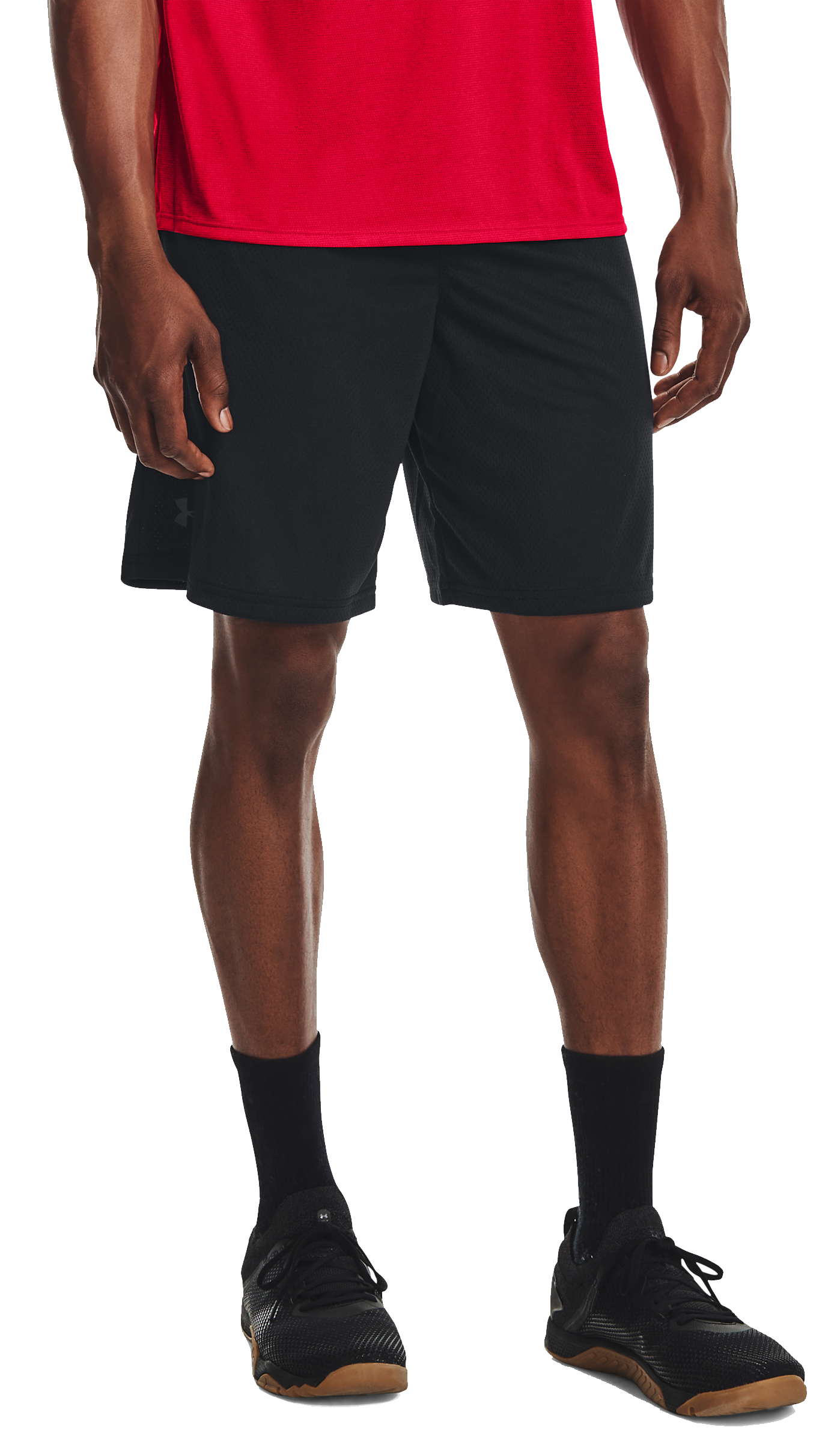 Image of Under Armour Tech Mesh Shorts for Men - Black - 4XL