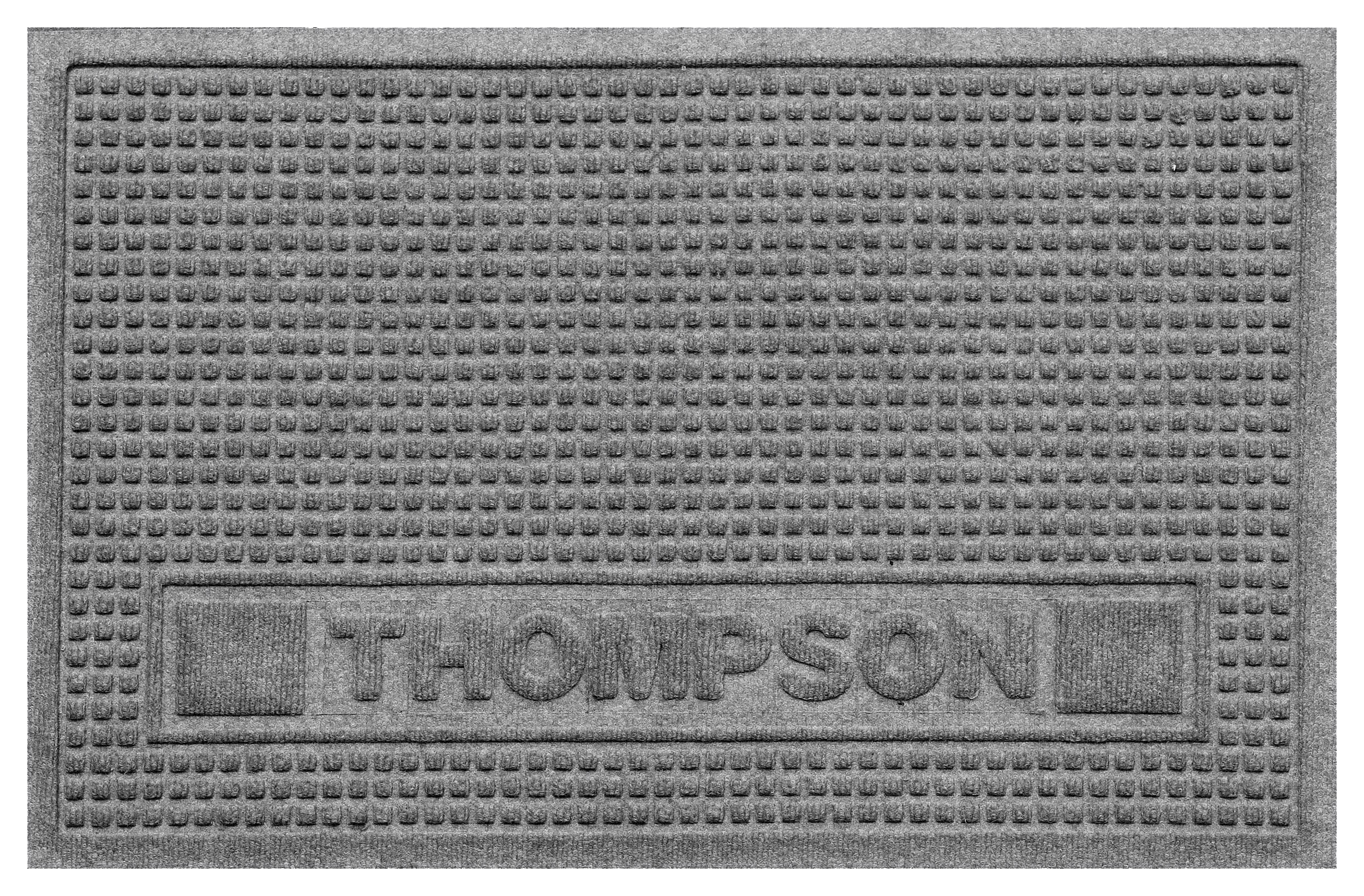 Image of Bungalow Flooring WaterHog Pet Squares Personalized Door Mat/Pet Mat - Medium Gray - 2' x 3'