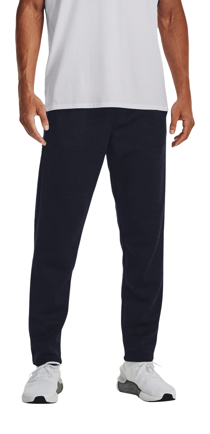 Image of Under Armour Armour Fleece Twist Pants for Men - Midnight Navy/Black - 3XL - Regular