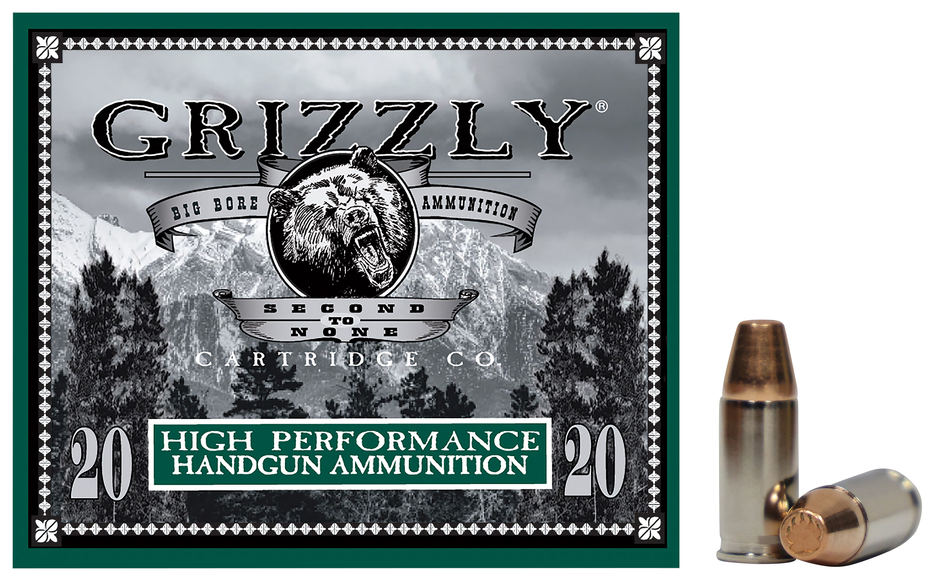 Grizzly Cartridge 9mm +P 147 Grain Full Metal Jacket Flat-Point Ammo - Grizzly Ammunition