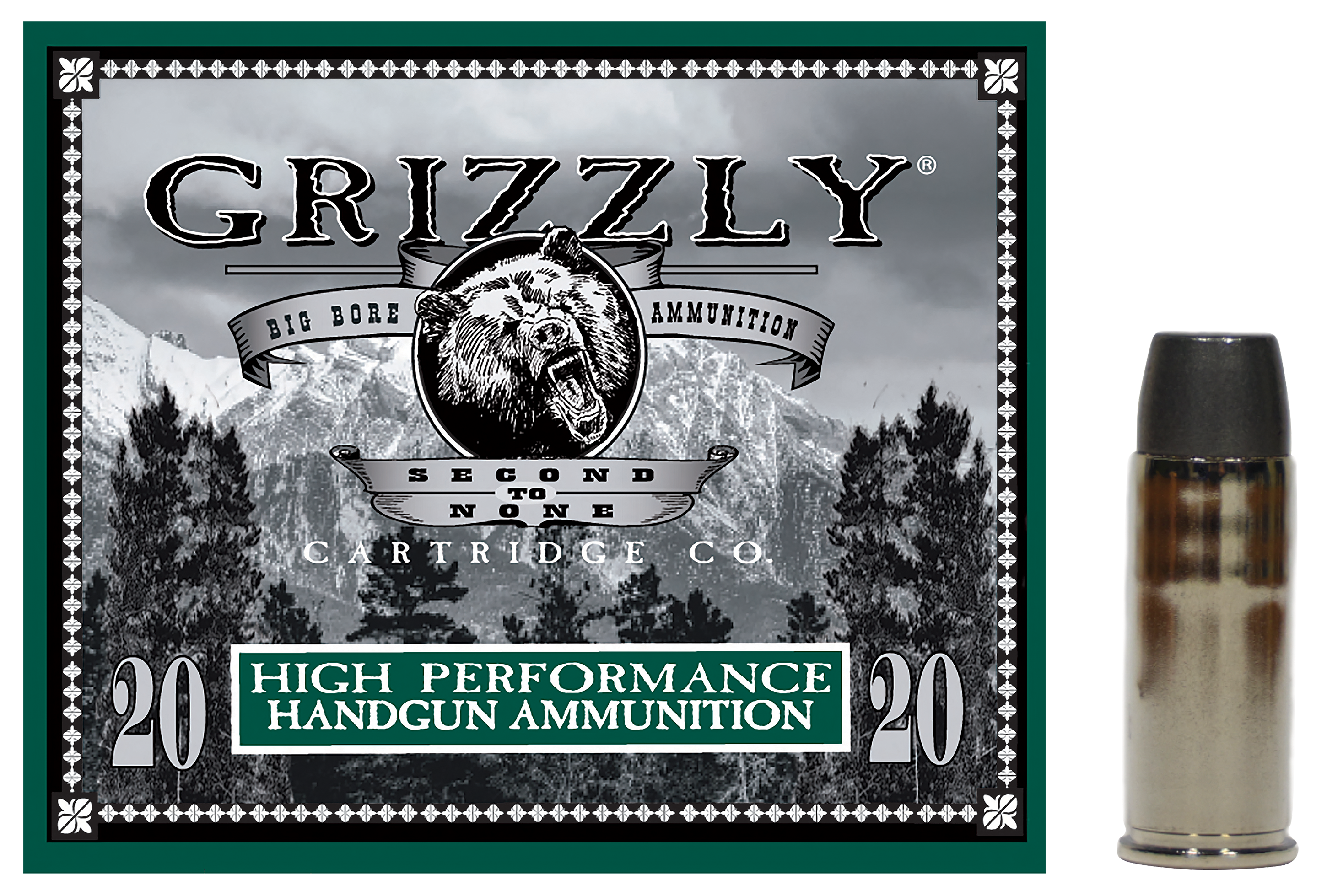 Grizzly Ammunition .44 Remington Magnum 260 Grain Handgun Ammo - Grizzly Ammunition