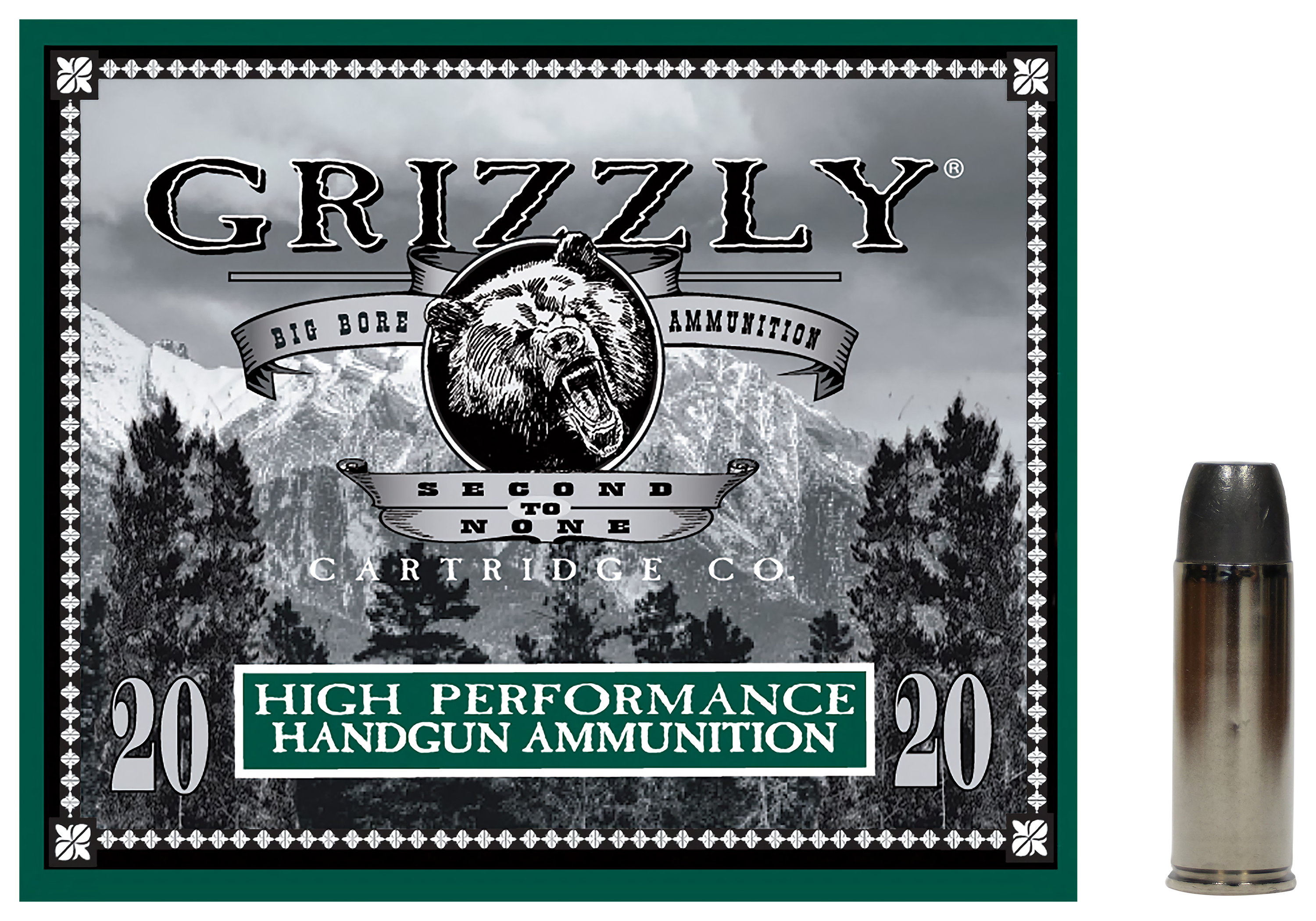 Grizzly Cartridge .454 Casull 335 Grain Handgun Ammo - Grizzly Ammunition