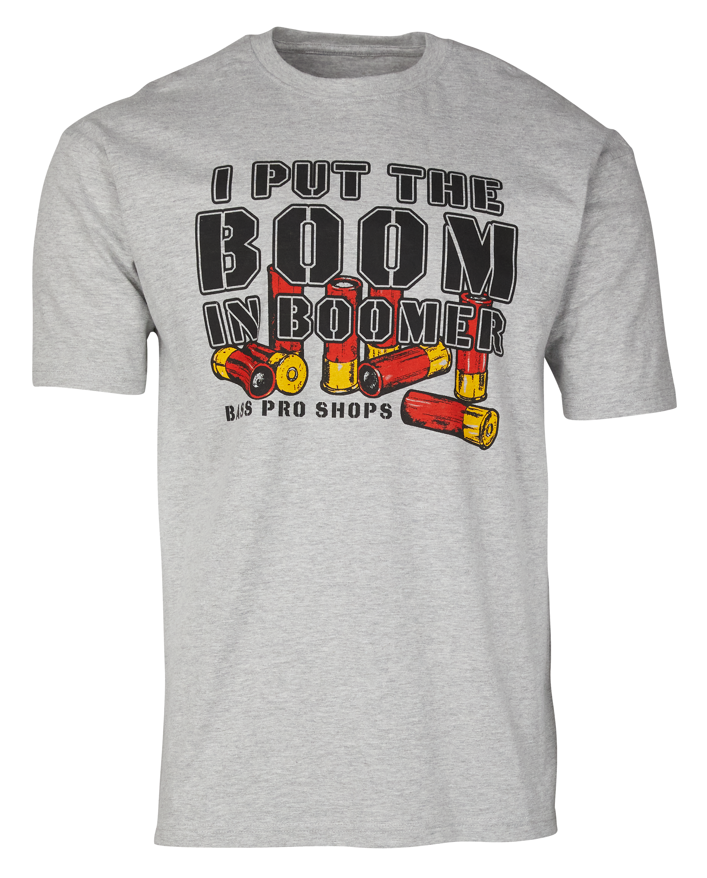 Image of Bass Pro Shops Boomer Short-Sleeve T-Shirt for Men - Heather Grey
